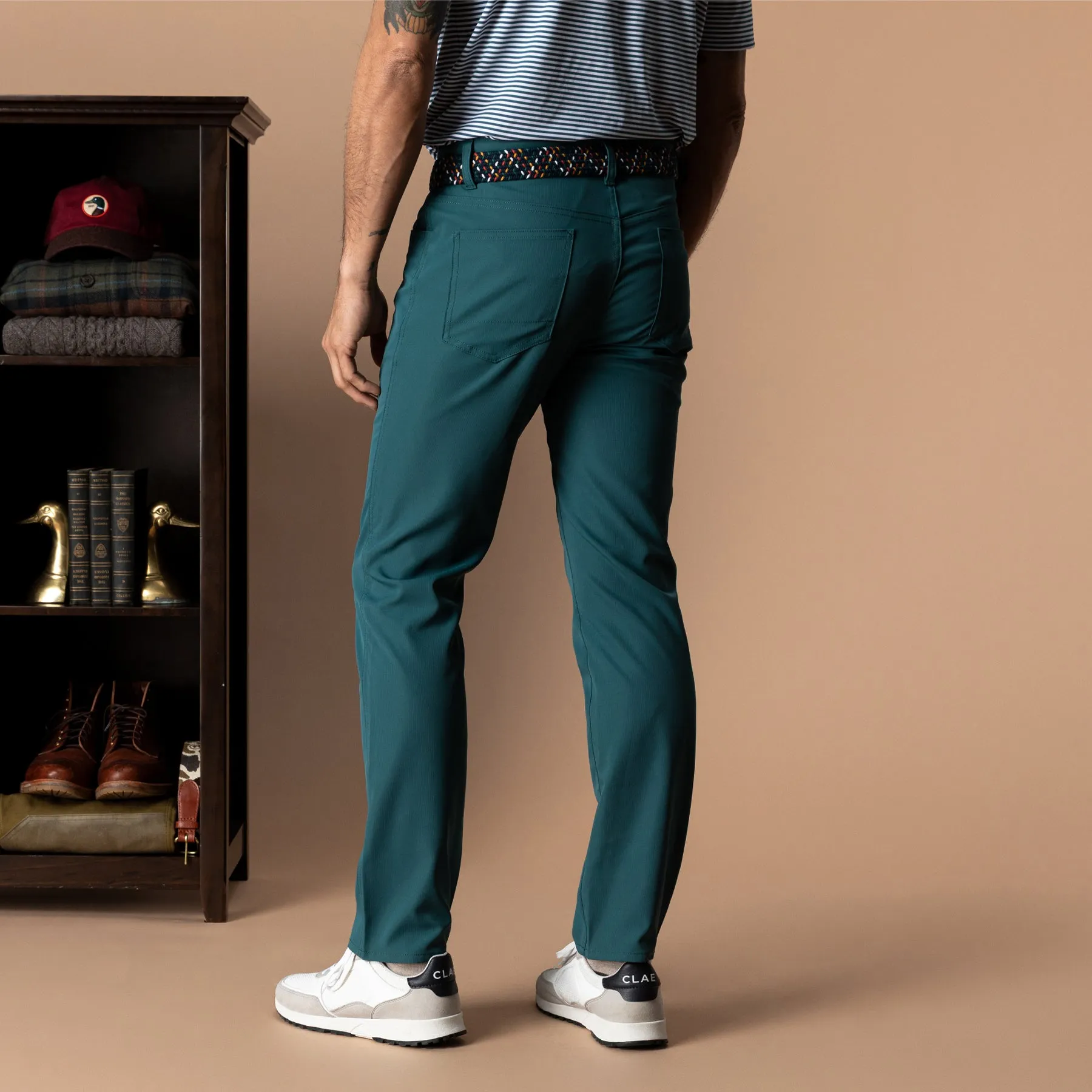 Long Drive Performance Five-Pocket - Midnight Teal sold by Duck Head product image thumbnail 2