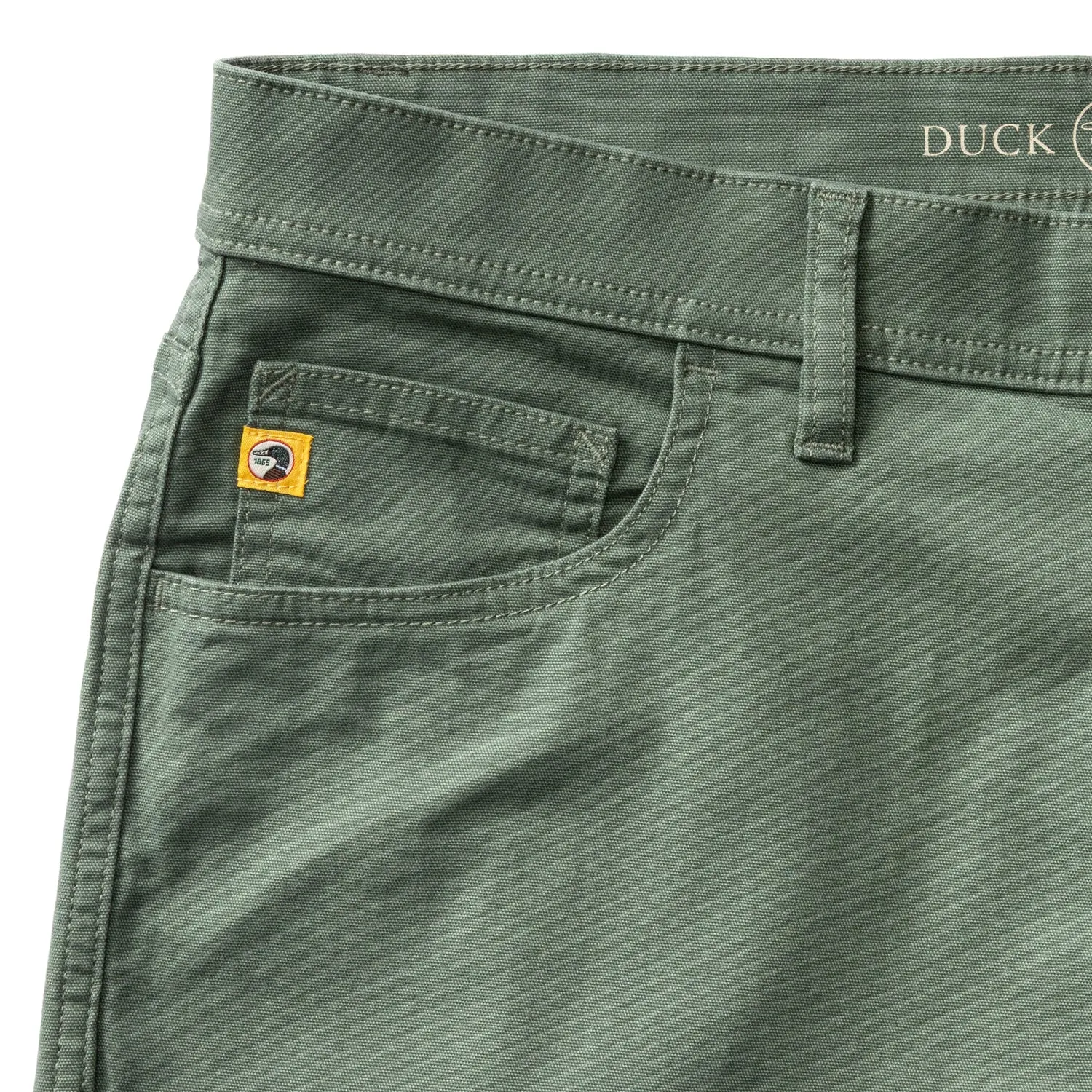 Classic Fit Pinpoint Canvas Five-Pocket - Duck Green sold by Duck Head product image thumbnail 5