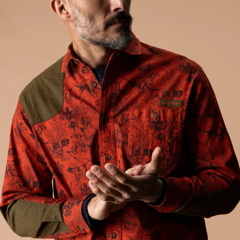 Woodland Shooting Shirt - Burnt Sienna made by Duck Head