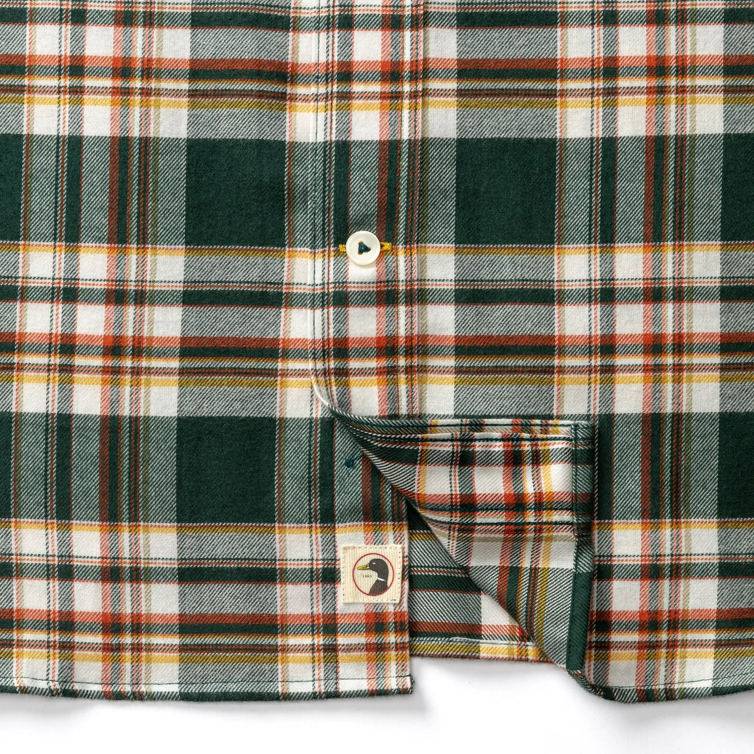 Cotton Flannel Sport Shirt - Pinewell Plaid - Pine Grove sold by Duck Head product image thumbnail 5