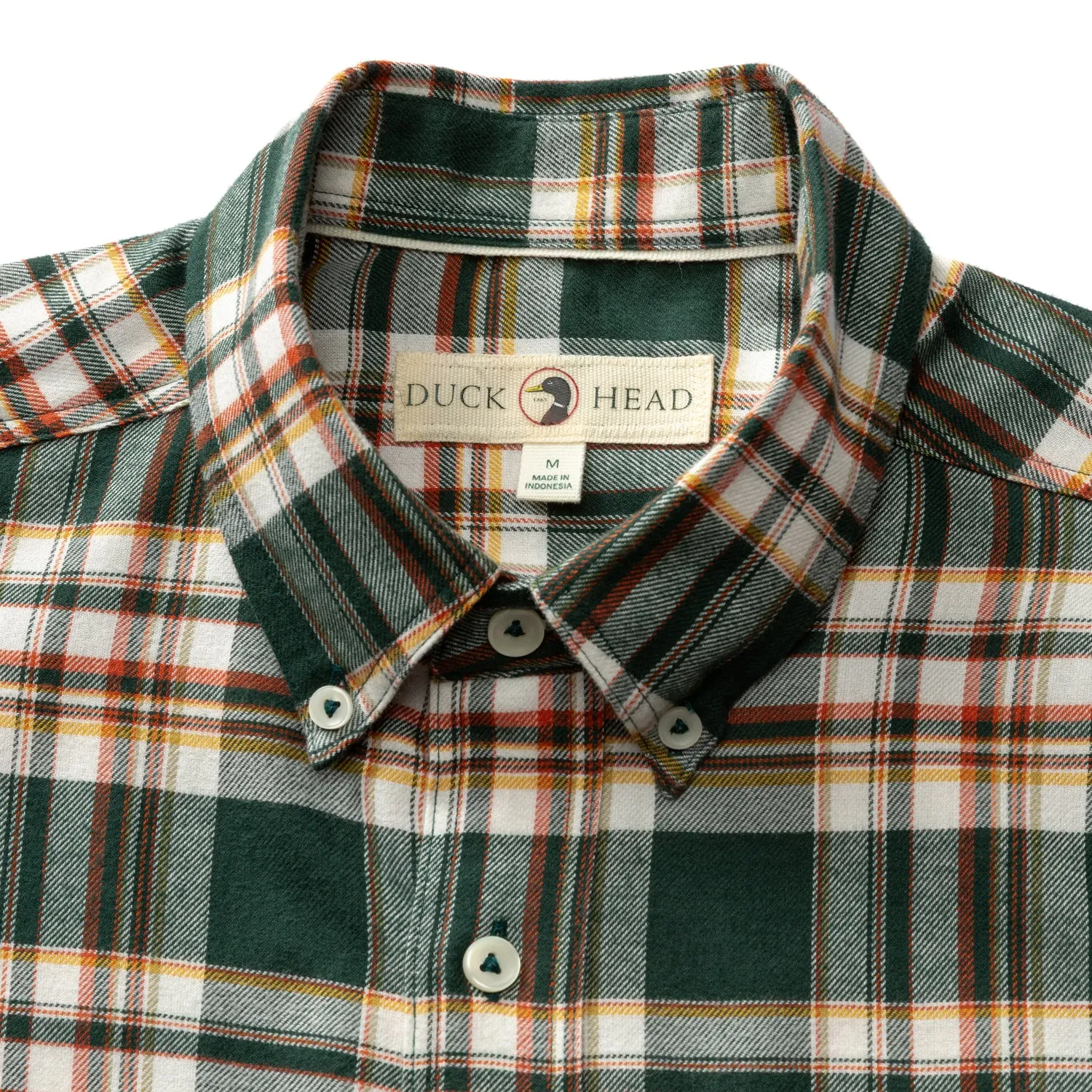 Cotton Flannel Sport Shirt - Pinewell Plaid - Pine Grove sold by Duck Head product image thumbnail 4