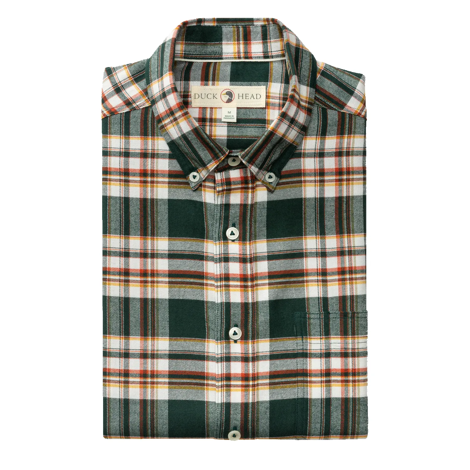 Cotton Flannel Sport Shirt - Pinewell Plaid - Pine Grove sold by Duck Head product image thumbnail 3