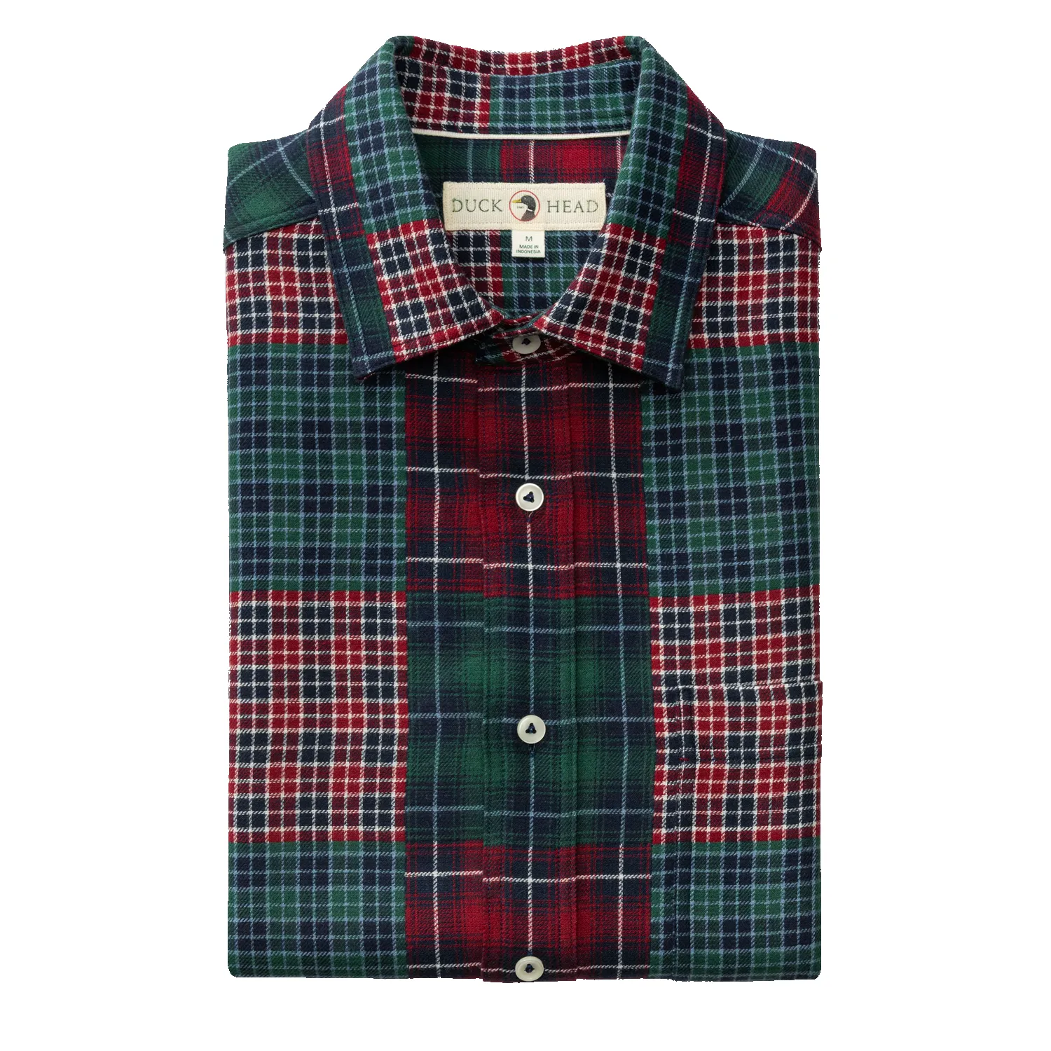 Cotton Flannel Sport Shirt - Pierre Patchwork - Multi sold by Duck Head product image thumbnail 3