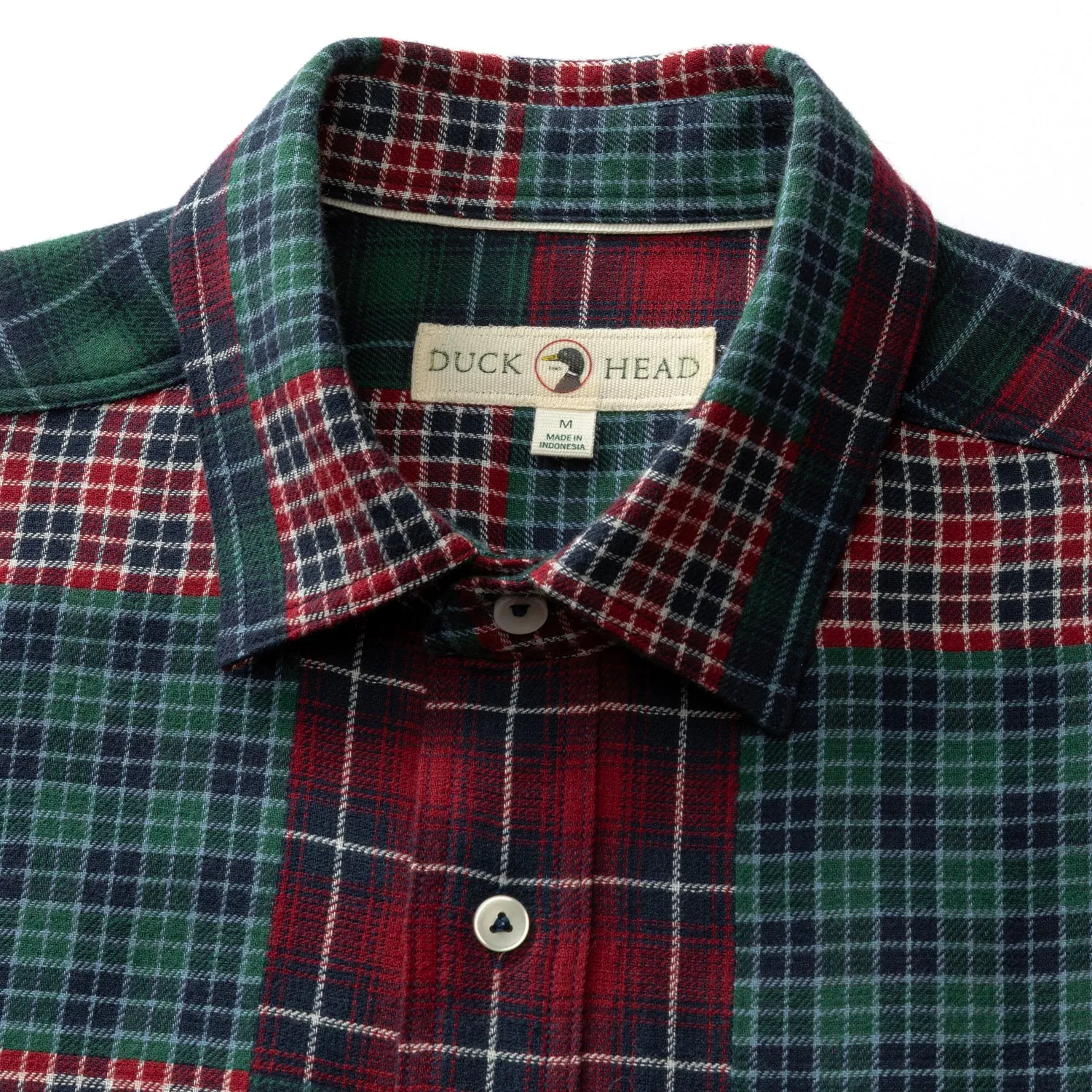 Cotton Flannel Sport Shirt - Pierre Patchwork - Multi sold by Duck Head product image thumbnail 4