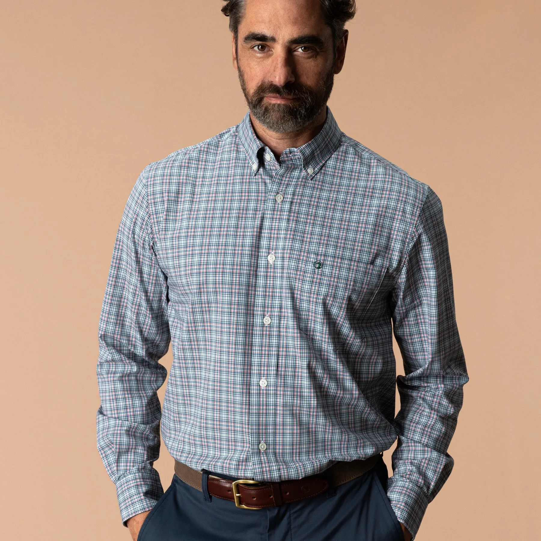Performance Poplin Sport Shirt - Winstead Plaid sold by Duck Head product image thumbnail 2