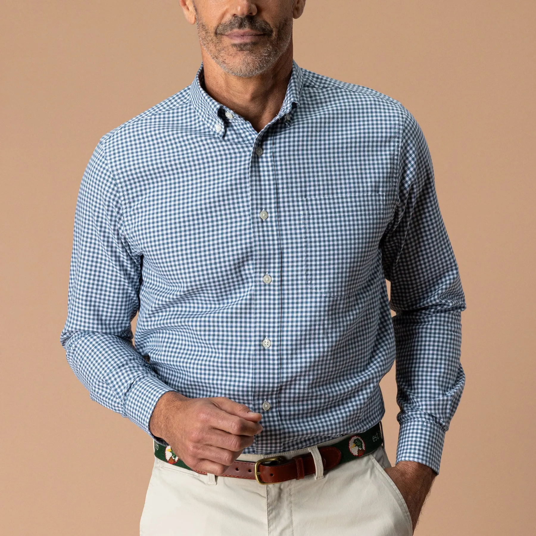 Cotton Oxford Sport Shirt - Ryder Gingham sold by Duck Head product image thumbnail 2