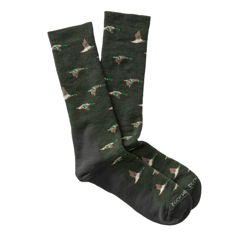 Mallard Merino Wool Sporting Sock made by Duck Head