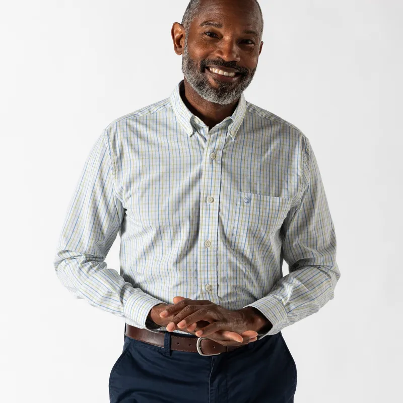 Performance Poplin Sport Shirt - Gaston Plaid made by Duck Head