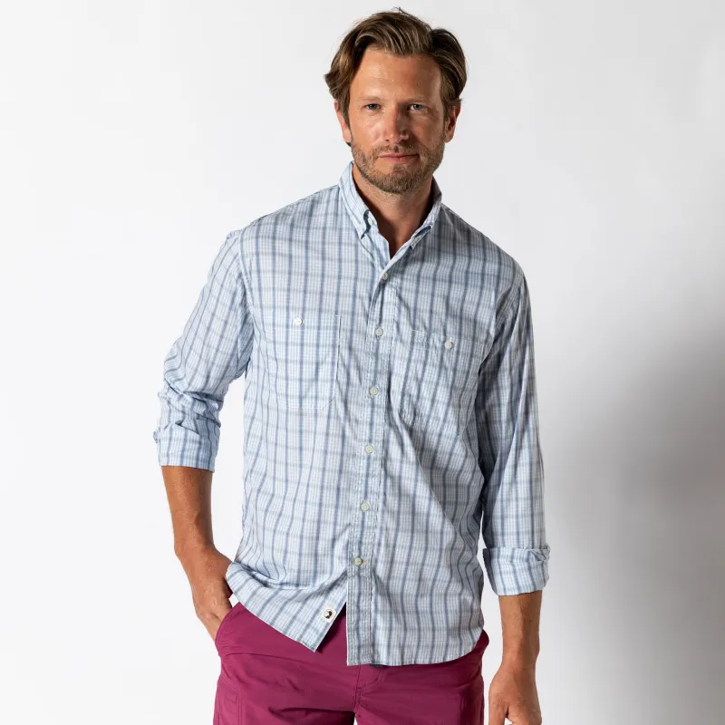 Performance Poplin Guide Shirt - Dover Plaid made by Duck Head