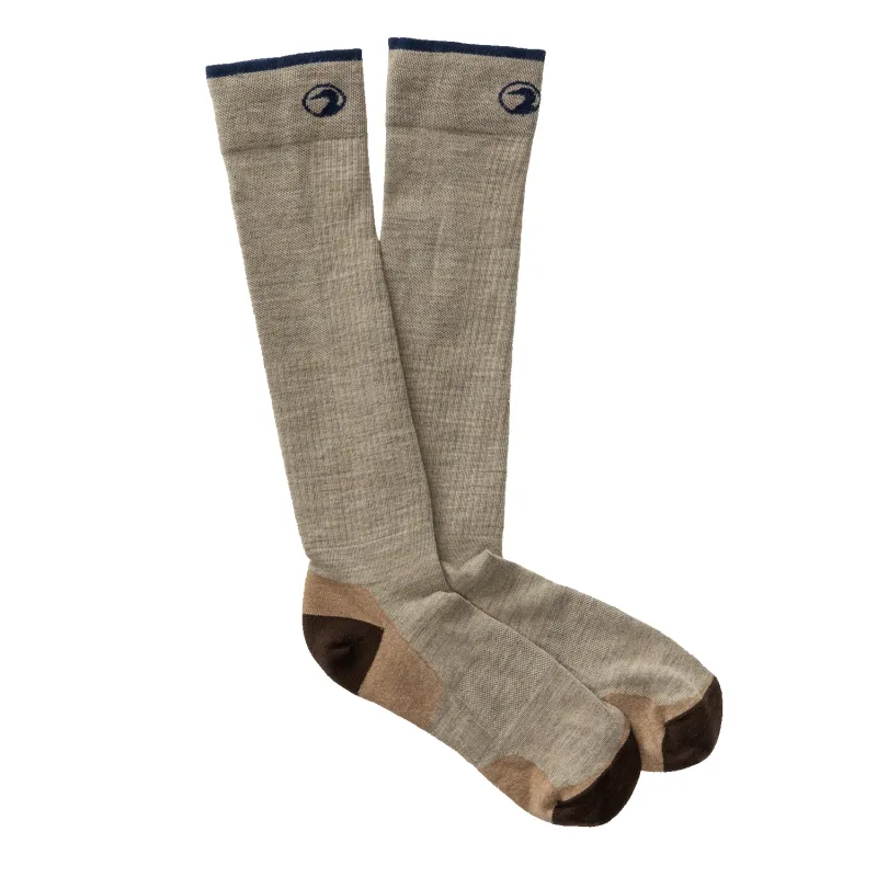 Merino Wool Logo Wader Sock - Khaki made by Duck Head