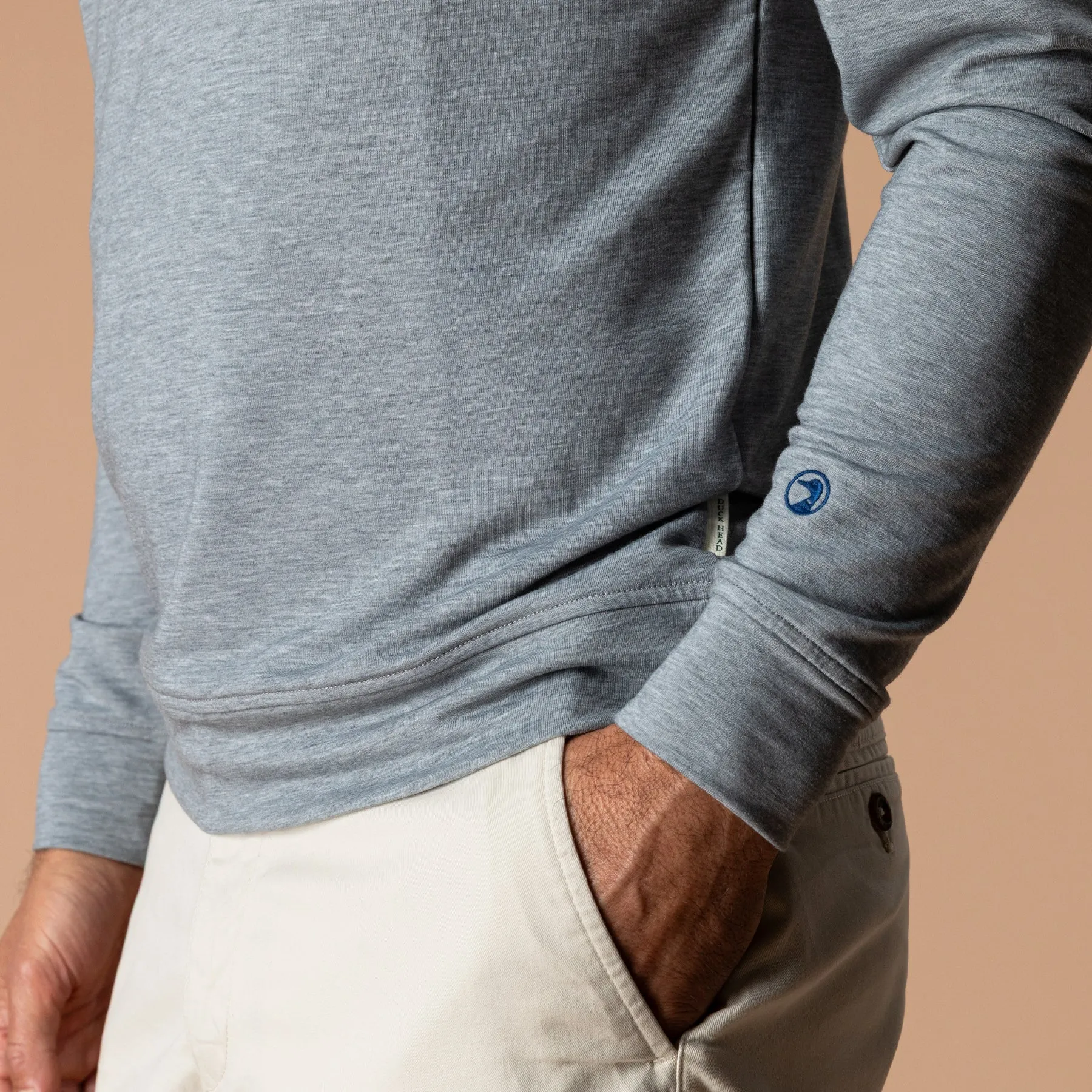 Dunmore Performance Hooded Pullover - Monument Gray Heather sold by Duck Head product image thumbnail 3