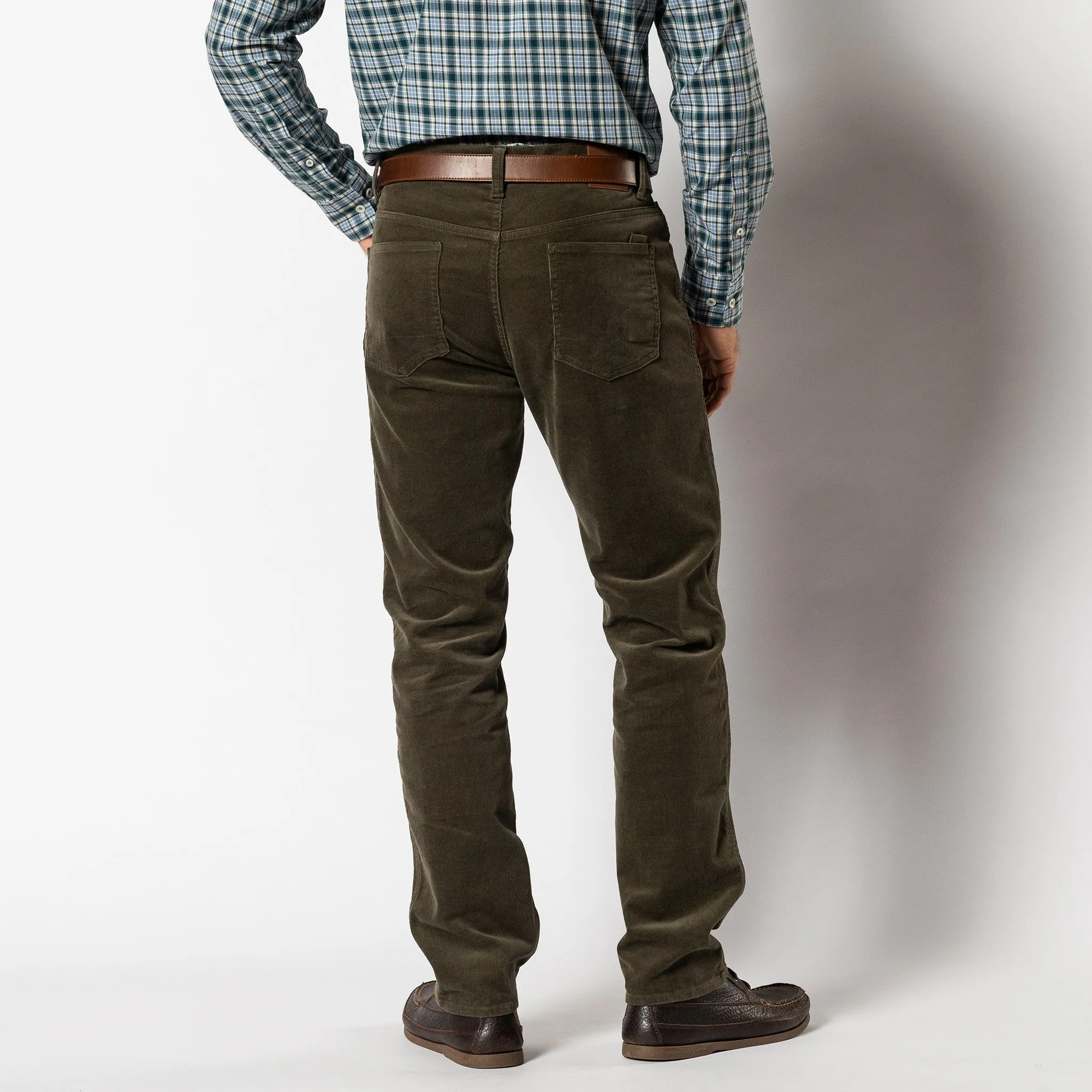 Holston Corduroy Five-Pocket - Olive sold by Duck Head product image thumbnail 2