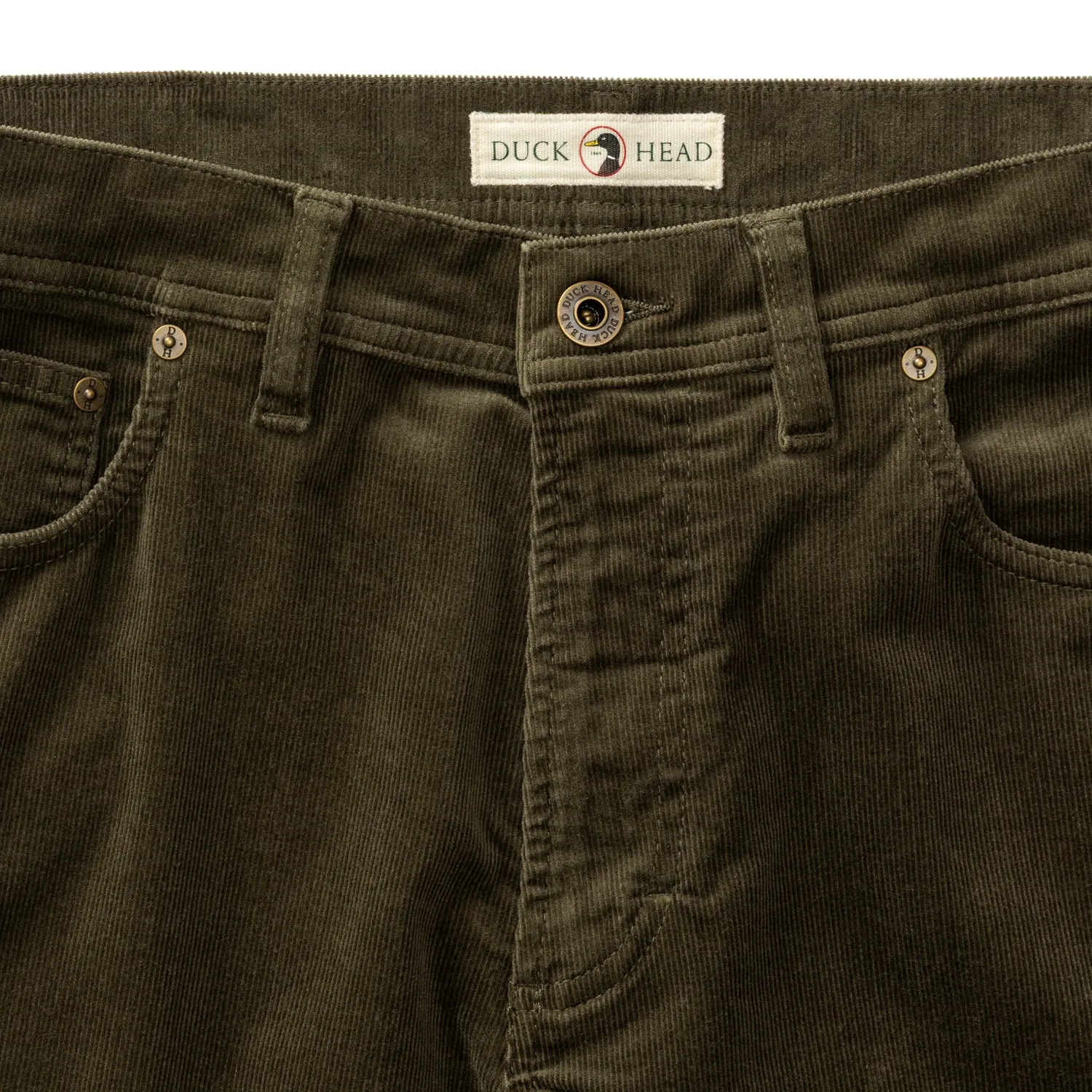Holston Corduroy Five-Pocket - Olive sold by Duck Head product image thumbnail 4