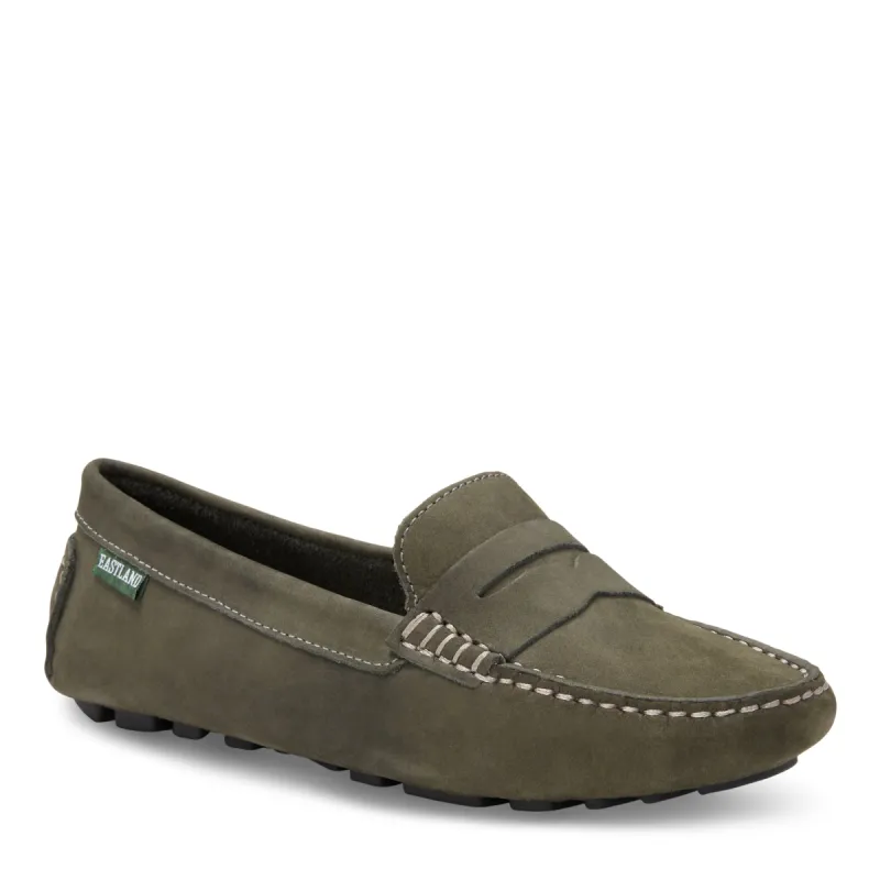 Women's Patricia Penny Loafer Driving Moc Forest Nubuc sold by Eastland