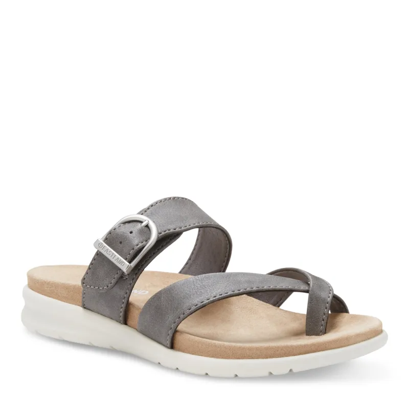 Women's Sienna Thong Slide Sandal Grey sold by Eastland
