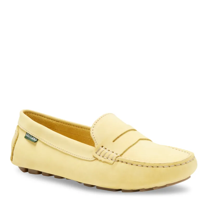 Women's Patricia Penny Loafer Driving Moc Yellow Nubuc sold by Eastland