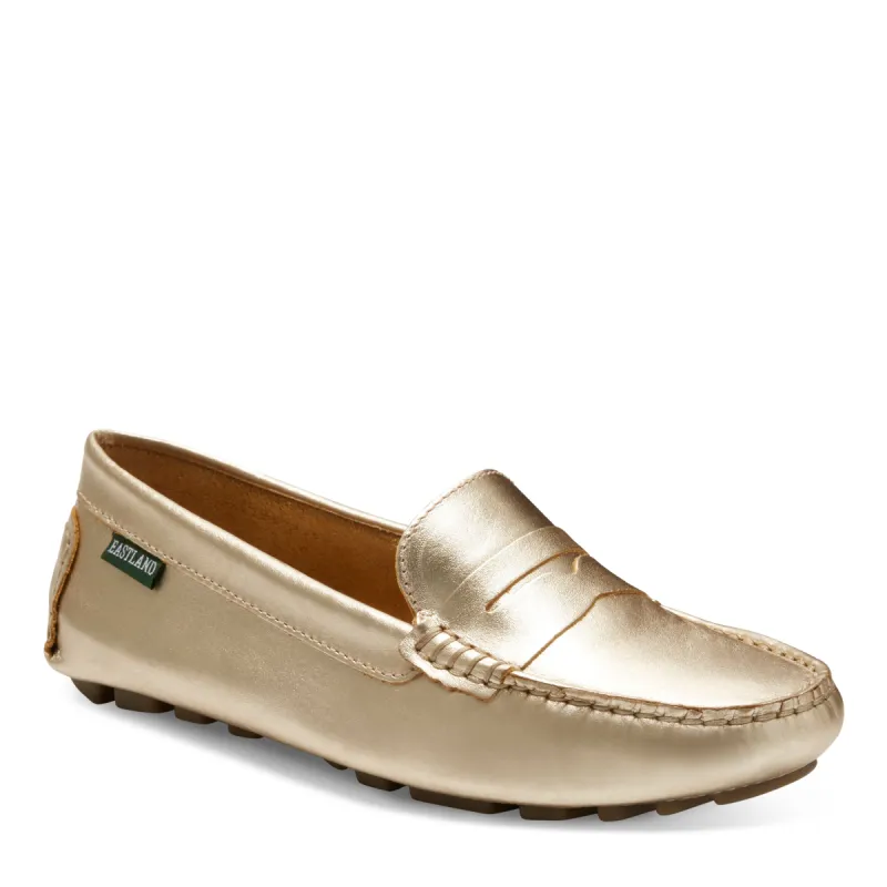 Women's Patricia Penny Loafer Driving Moc Gold Metallic sold by Eastland