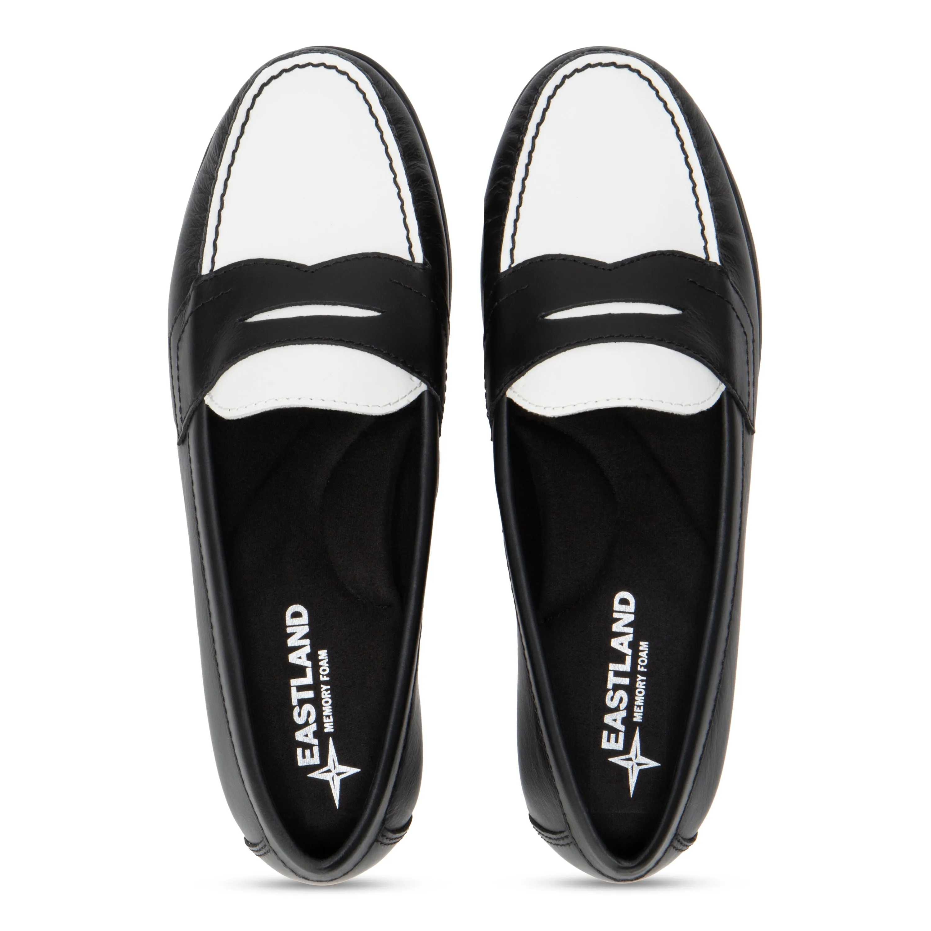 Women's Classic Penny Loafer Black and White sold by Eastland product image thumbnail 4