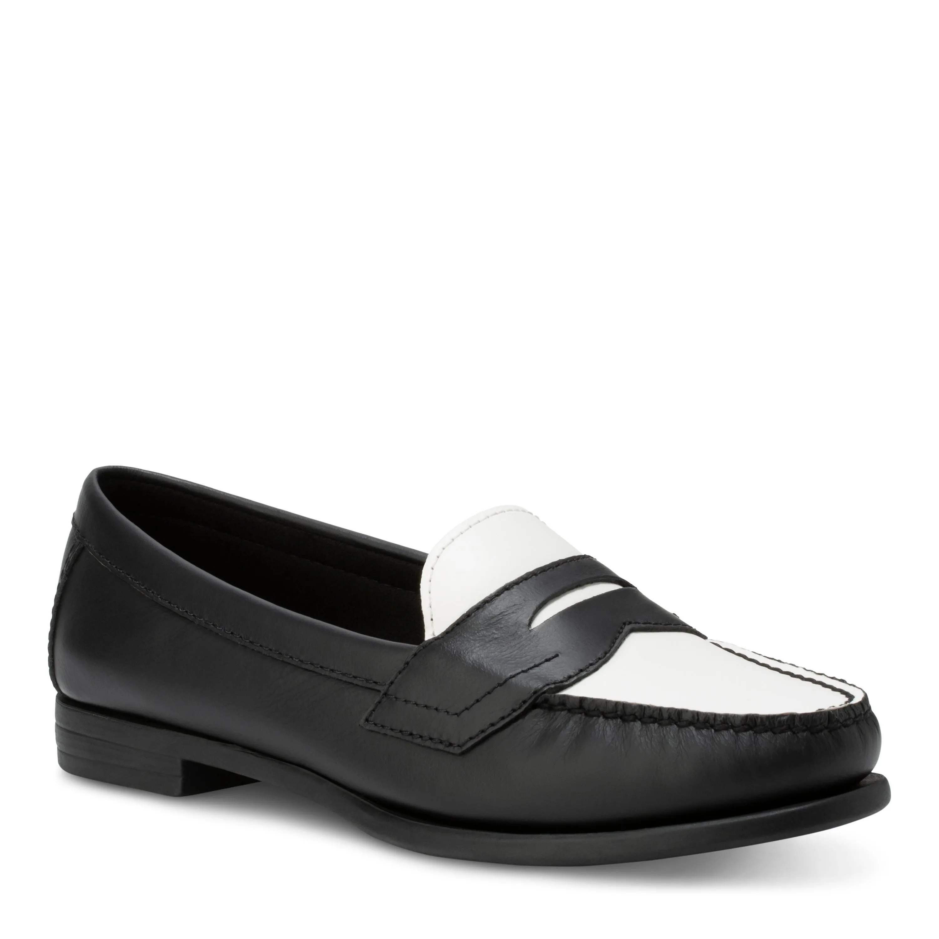 Women's Classic Penny Loafer Black and White sold by Eastland