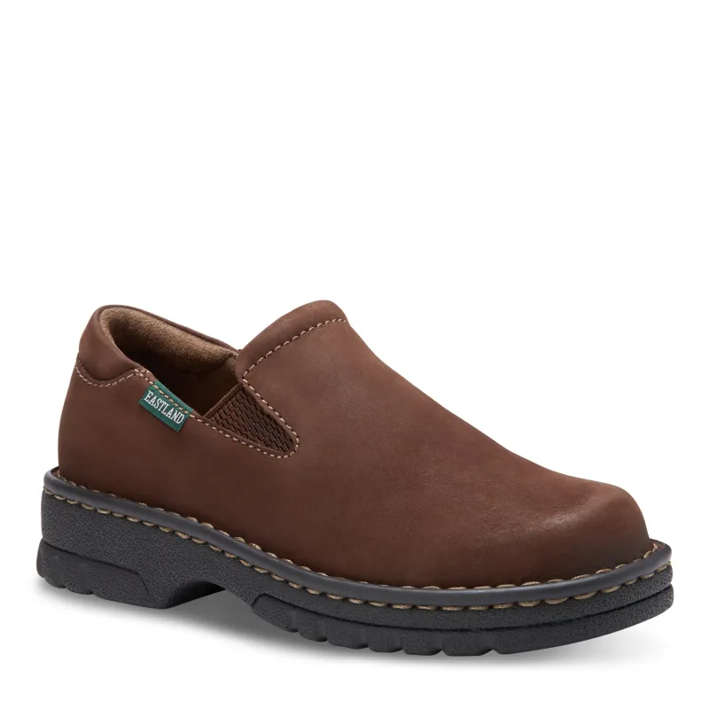 Women's Newport Slip On - Brown Nubuc made by Eastland