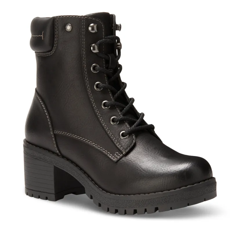 Women's Brynn Lace Up Zipper Boot Black sold by Eastland