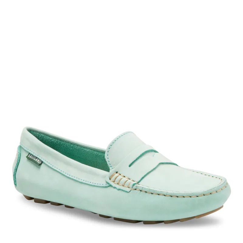 Women's Patricia Penny Loafer Driving Moc Honeydew Nubuc sold by Eastland