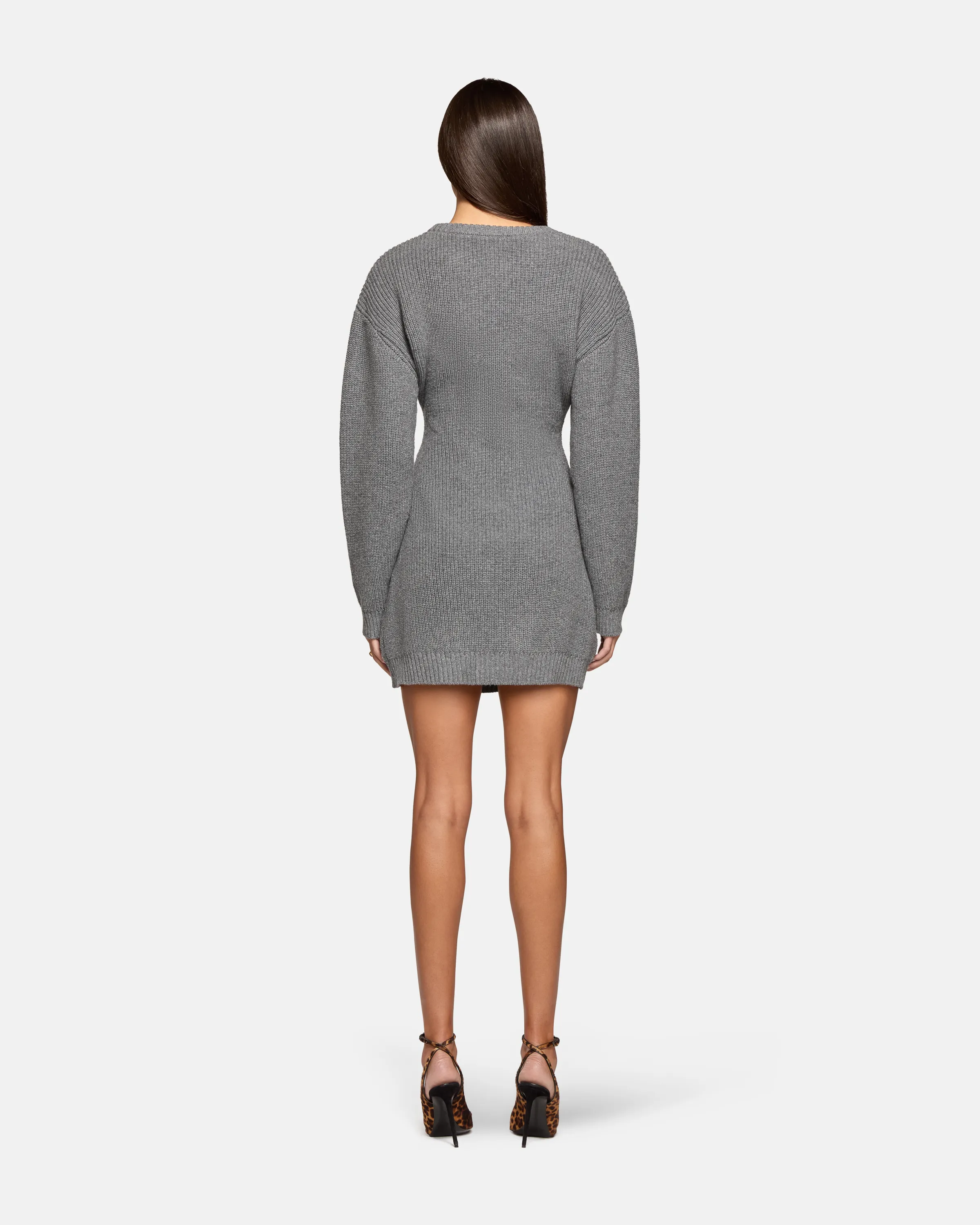 Mercer Knit Mini Dress Bronx Grey Knit sold by EB Denim product image thumbnail 3