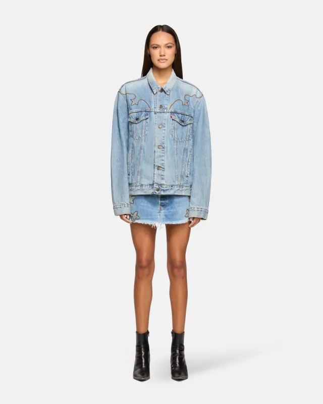 Rodeo Vintage Jacket Embroidered Vintage Blue sold by EB Denim