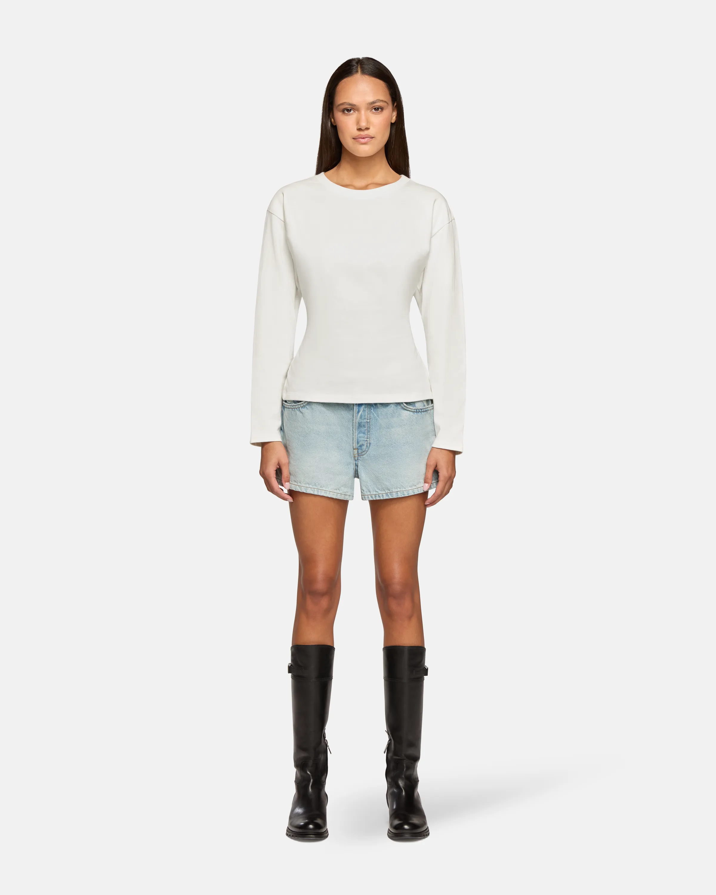 Long Sleeve Eero Tee Tar sold by EB Denim product image thumbnail 5