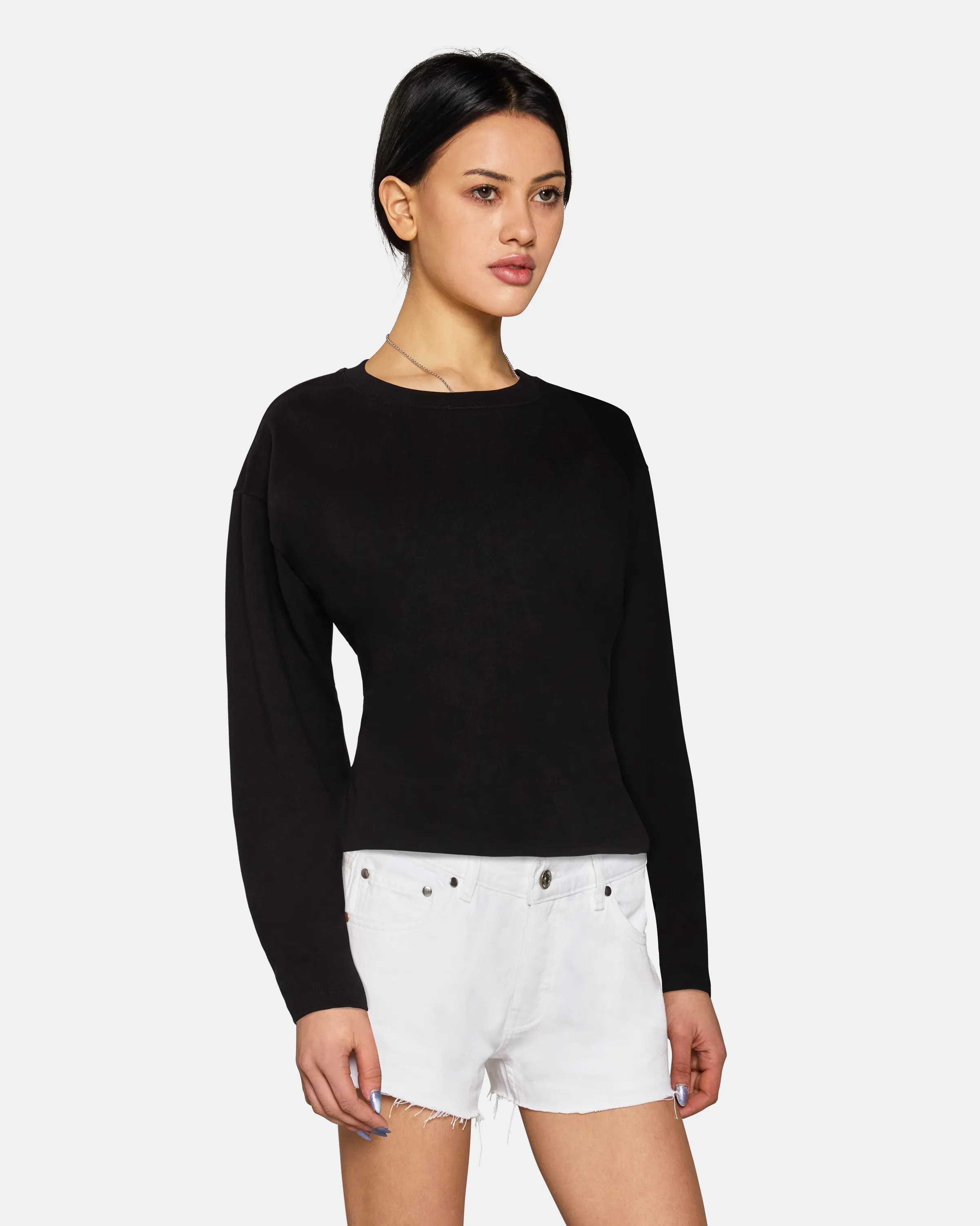 Long Sleeve Eero Tee Tar sold by EB Denim product image thumbnail 3