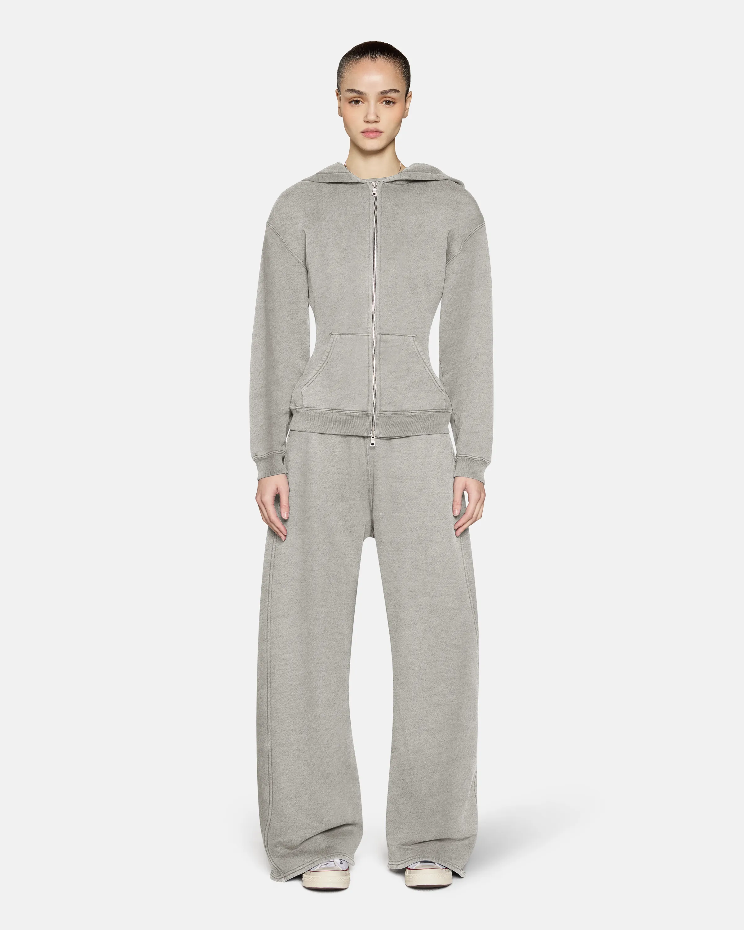 Enzo Barrel Sweatpant Heather Grey sold by EB Denim