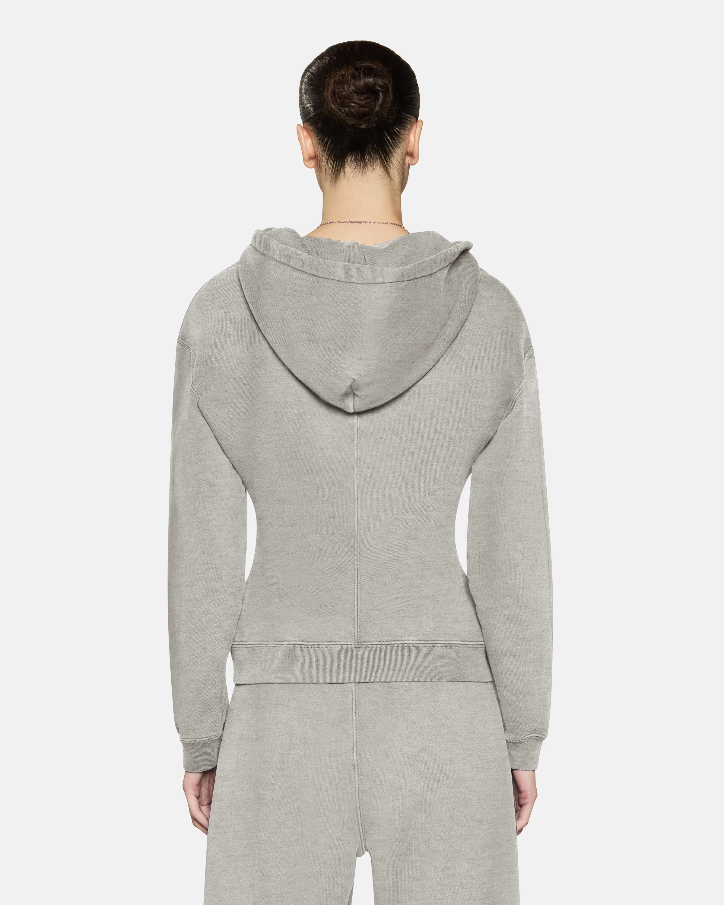 Pia Zip Up Heather Grey sold by EB Denim product image thumbnail 4