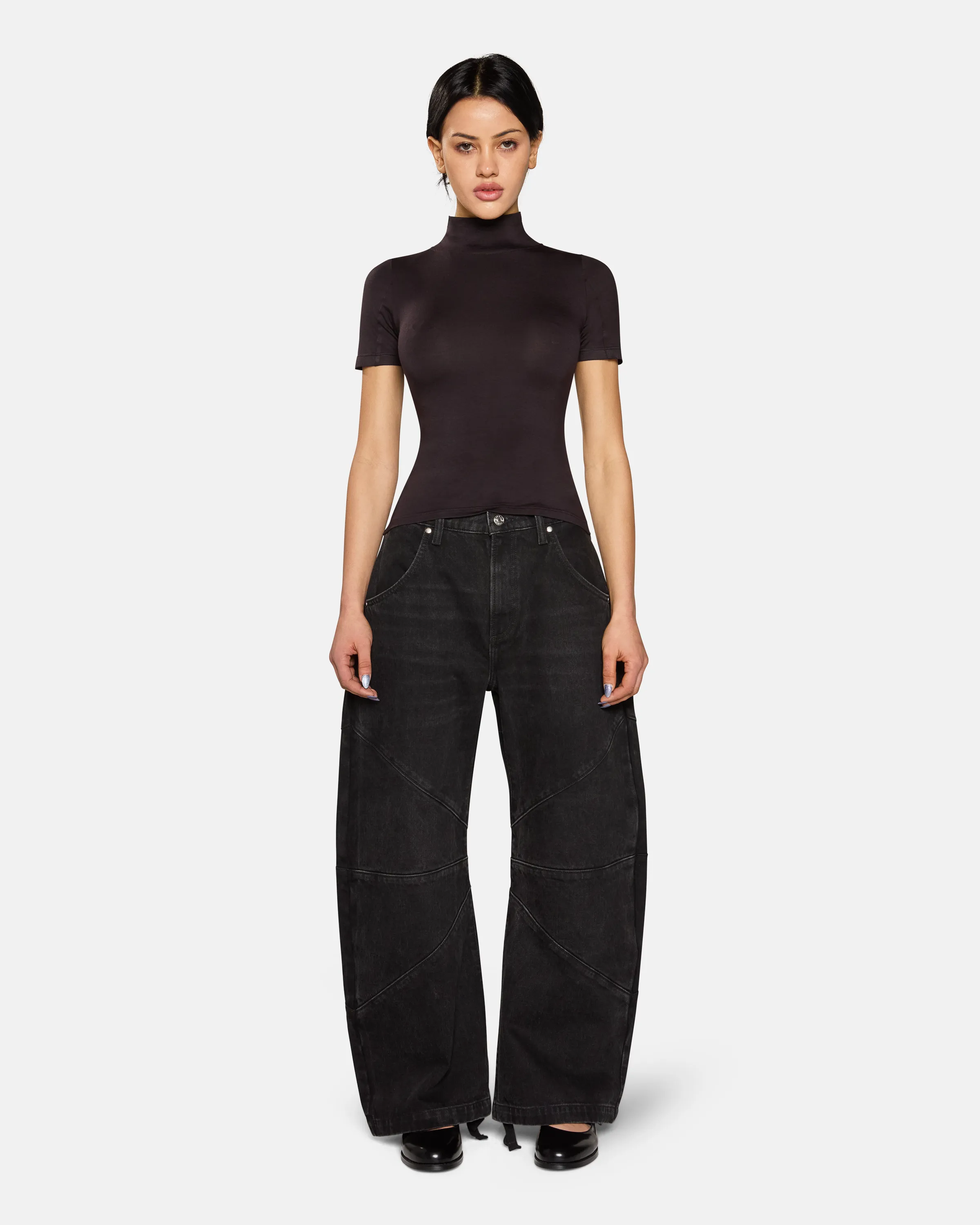 Freddy Cropped Barrel sold by EB Denim