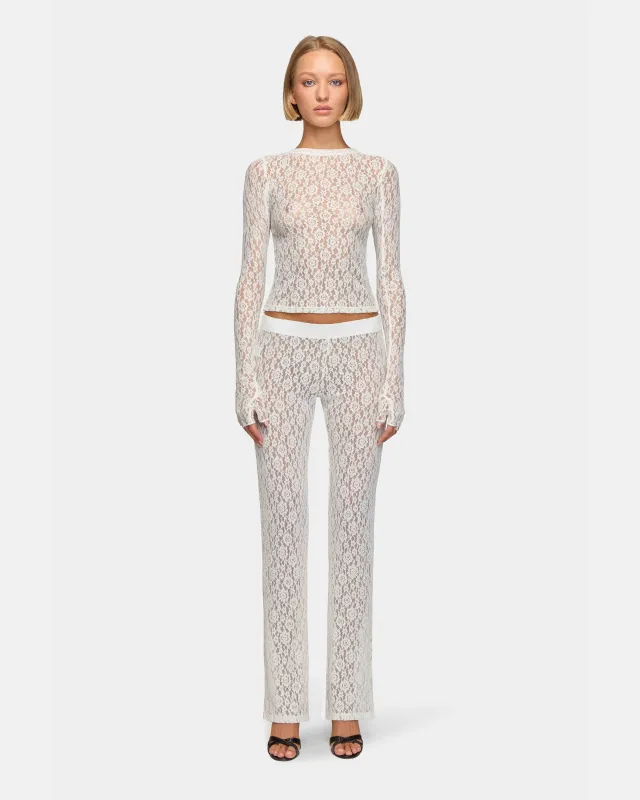 Lombardi Top Off White Lace sold by EB Denim