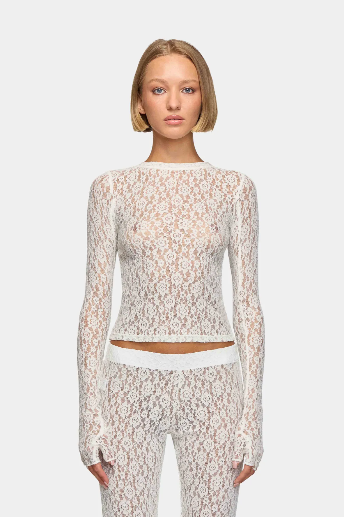 Lombardi Top Off White Lace sold by EB Denim product image thumbnail 2