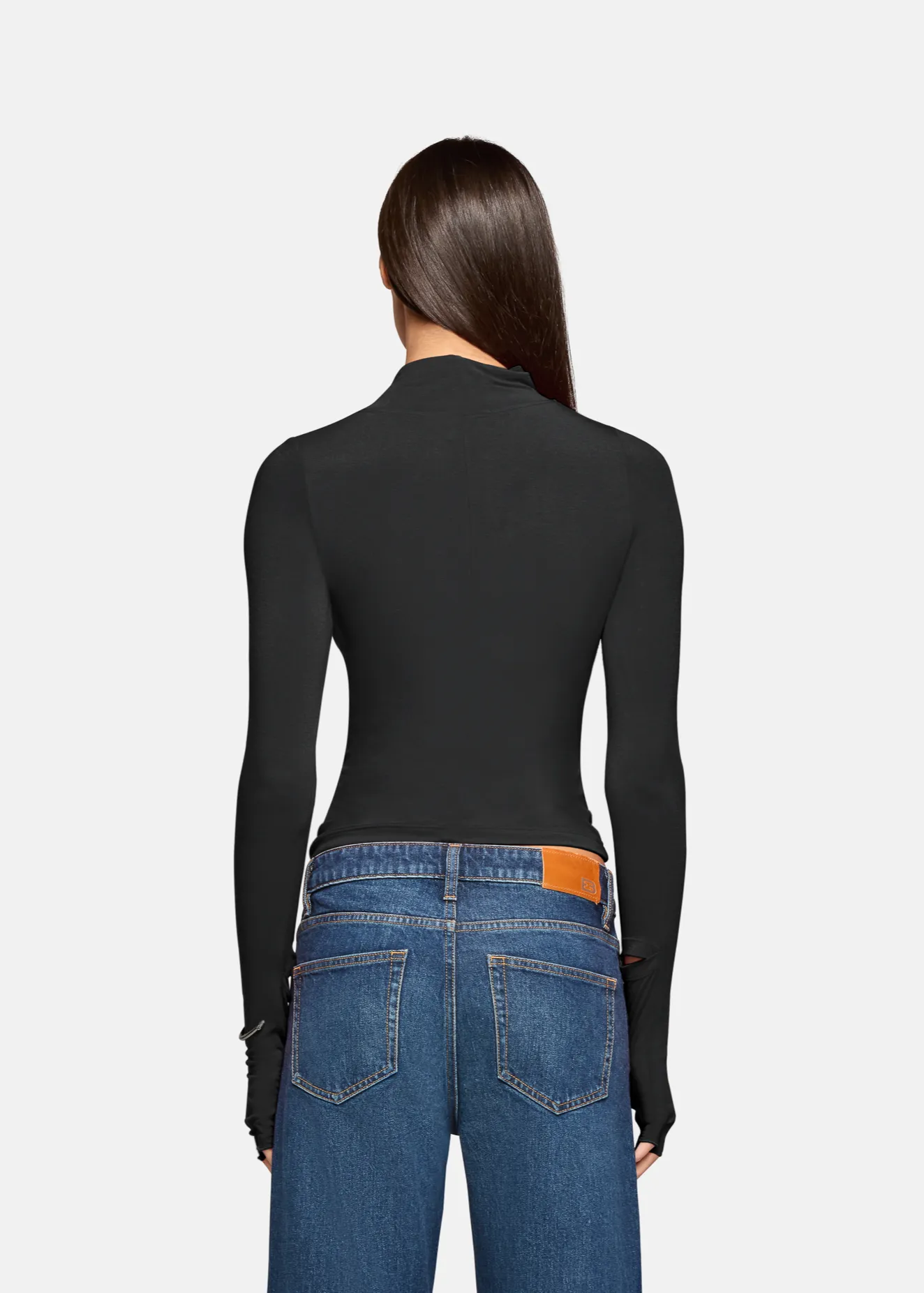 Swan Mock Neck Black sold by EB Denim product image thumbnail 4