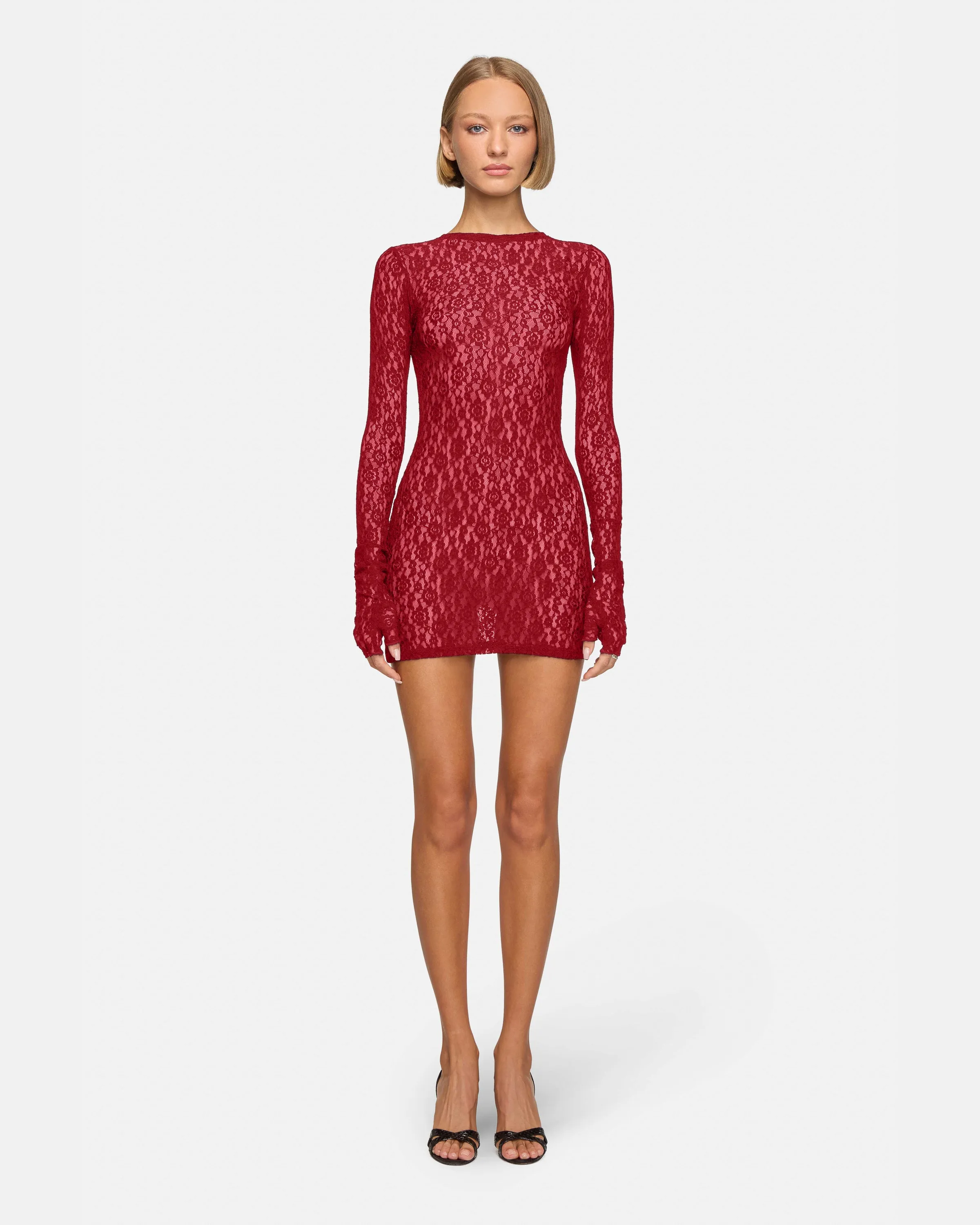 Lombardi Dress Red Lace sold by EB Denim