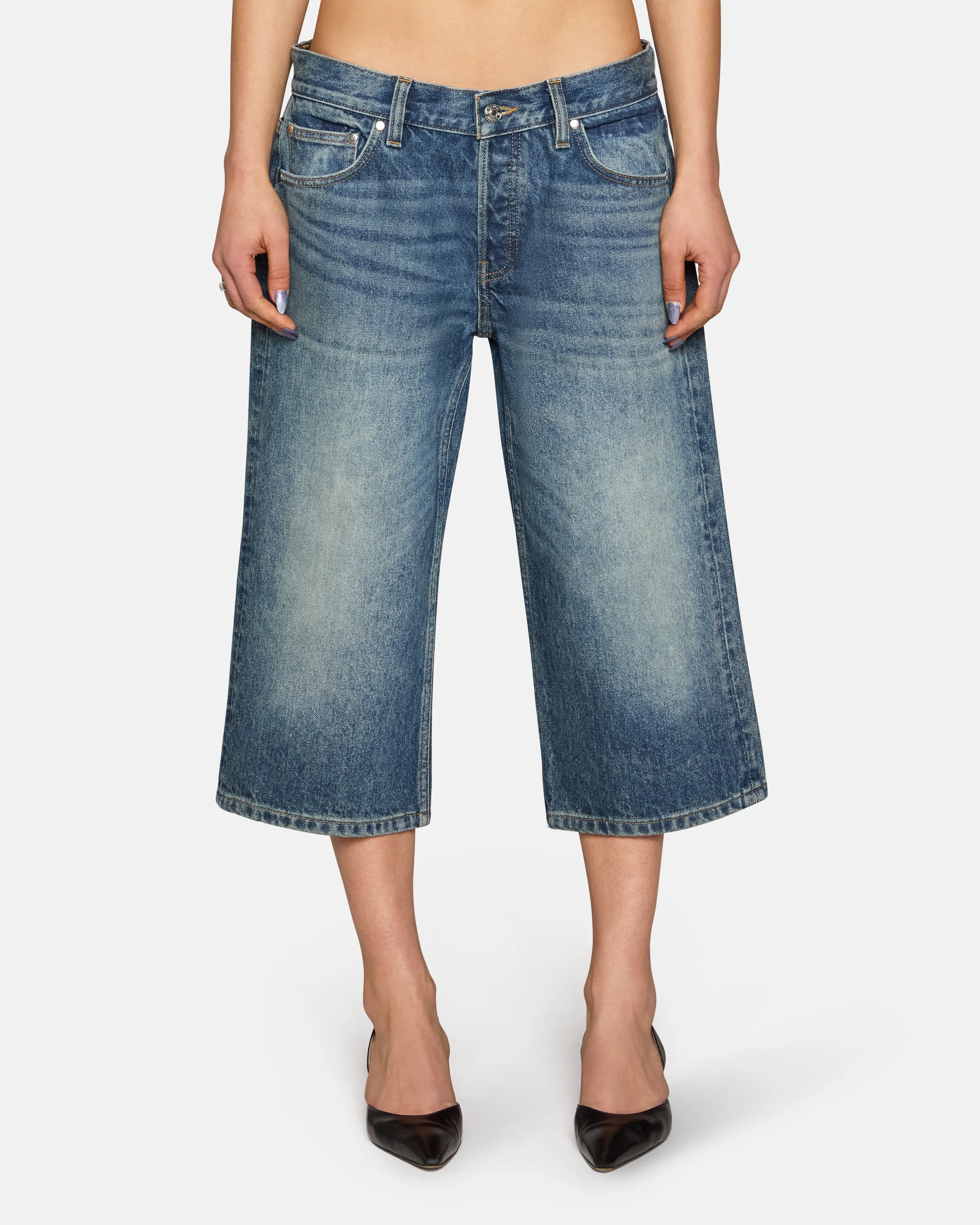 Adley Low Rise Loose Capri Sage Hill sold by EB Denim product image thumbnail 2