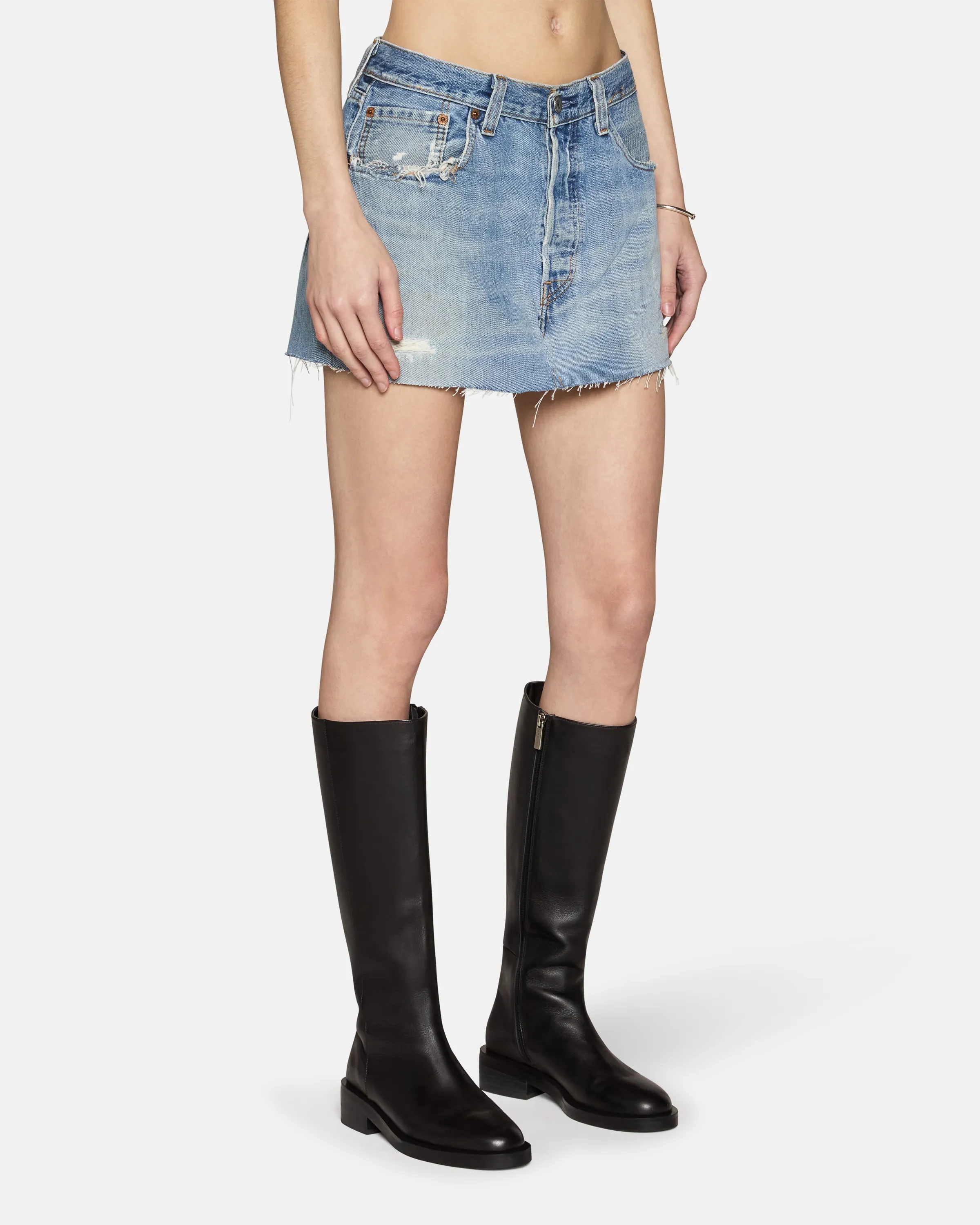 Vintage Mini Skirt Vintage Blue sold by EB Denim product image thumbnail 3