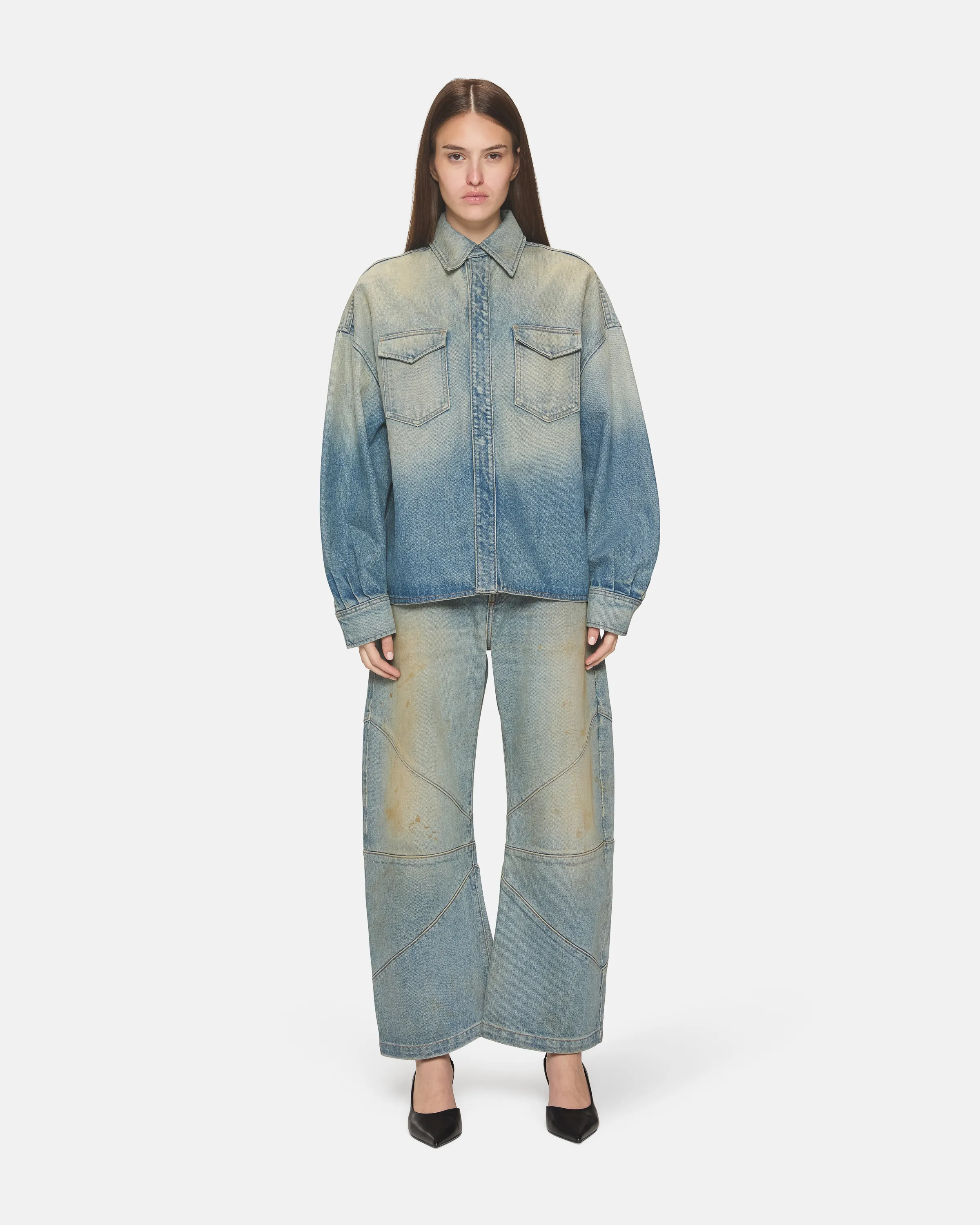 Daniele Shirt Jacket Stonefield sold by EB Denim