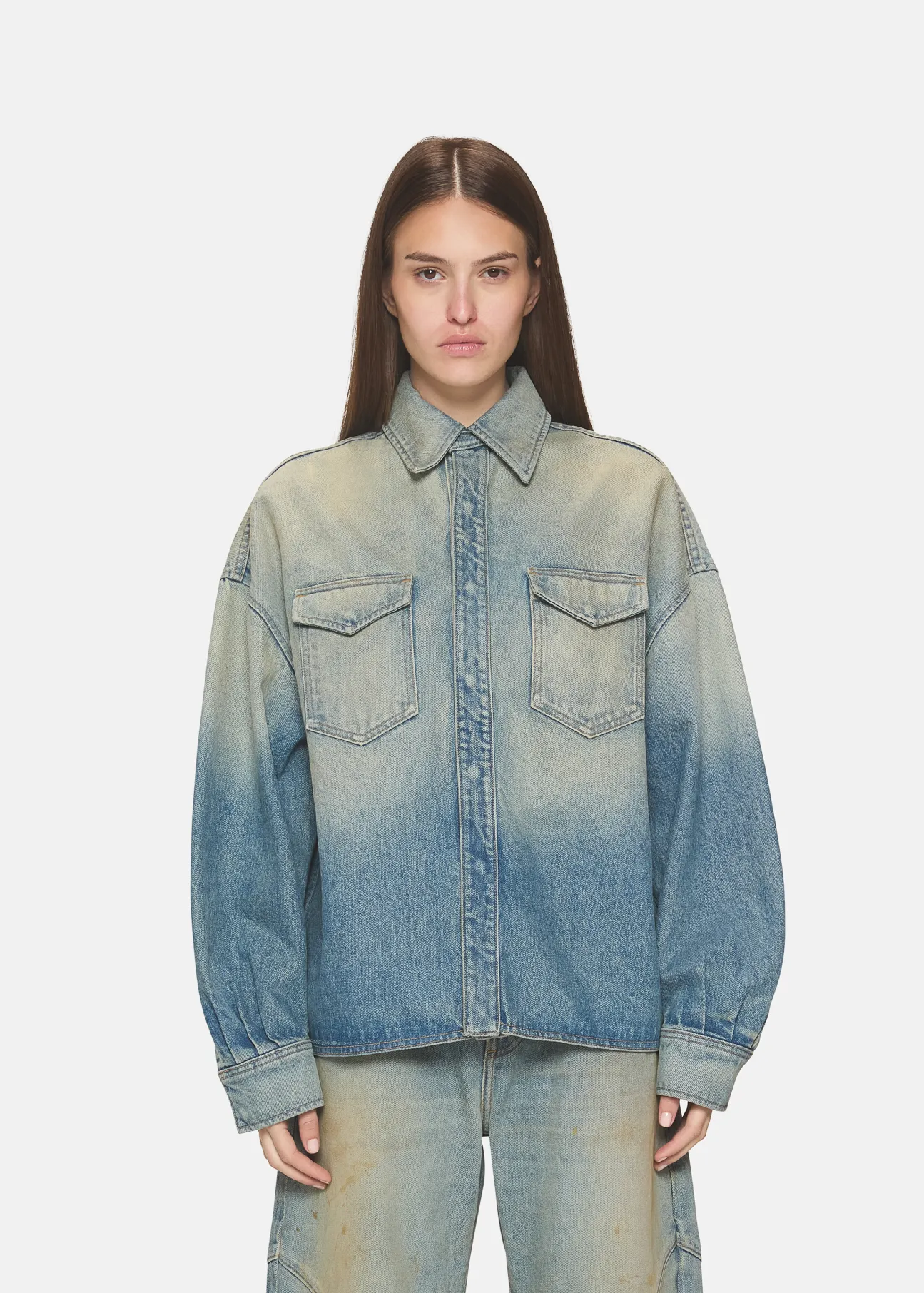 Daniele Shirt Jacket Stonefield sold by EB Denim product image thumbnail 2