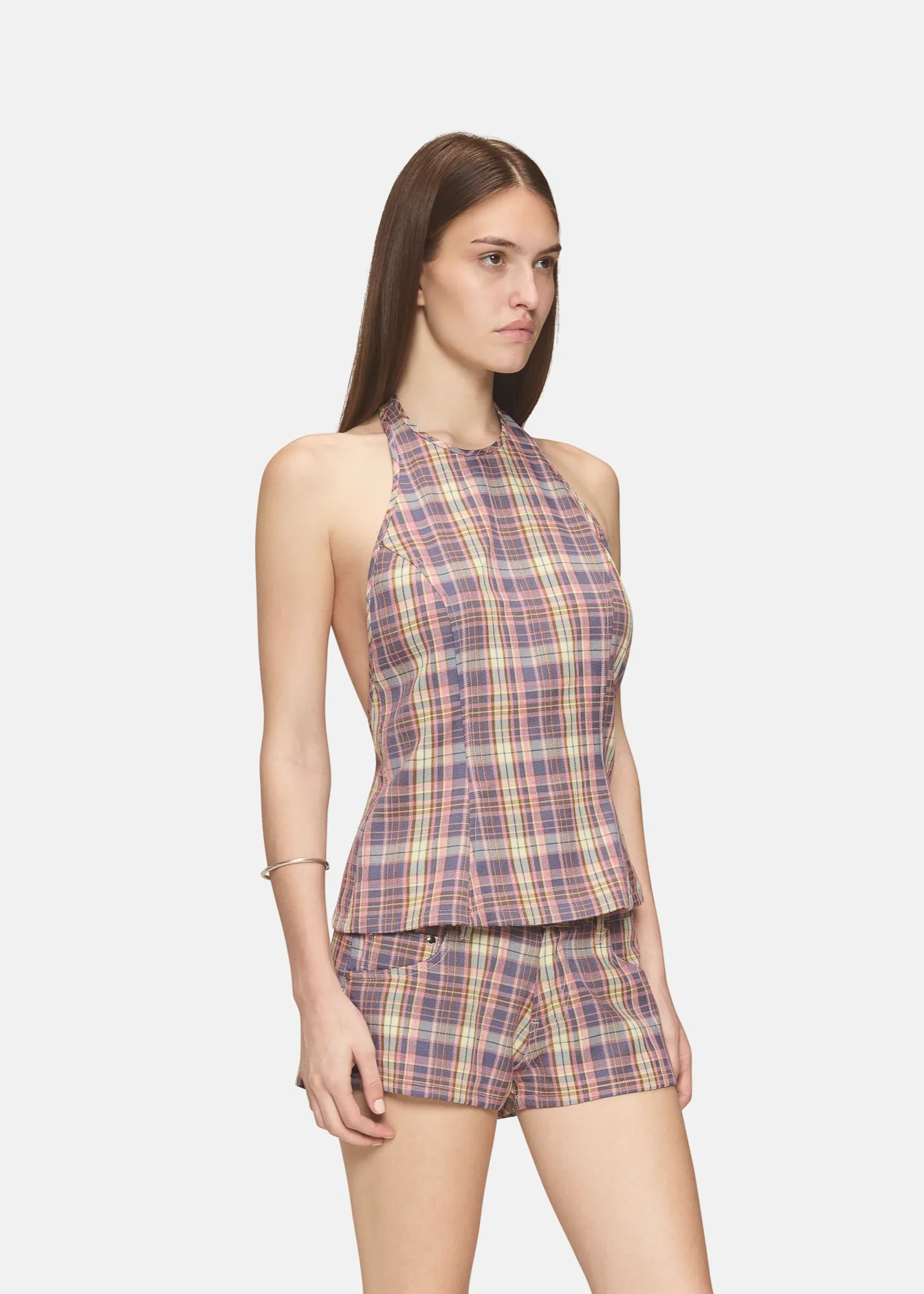 Iris Tank Prairie Sunset Plaid sold by EB Denim product image thumbnail 3