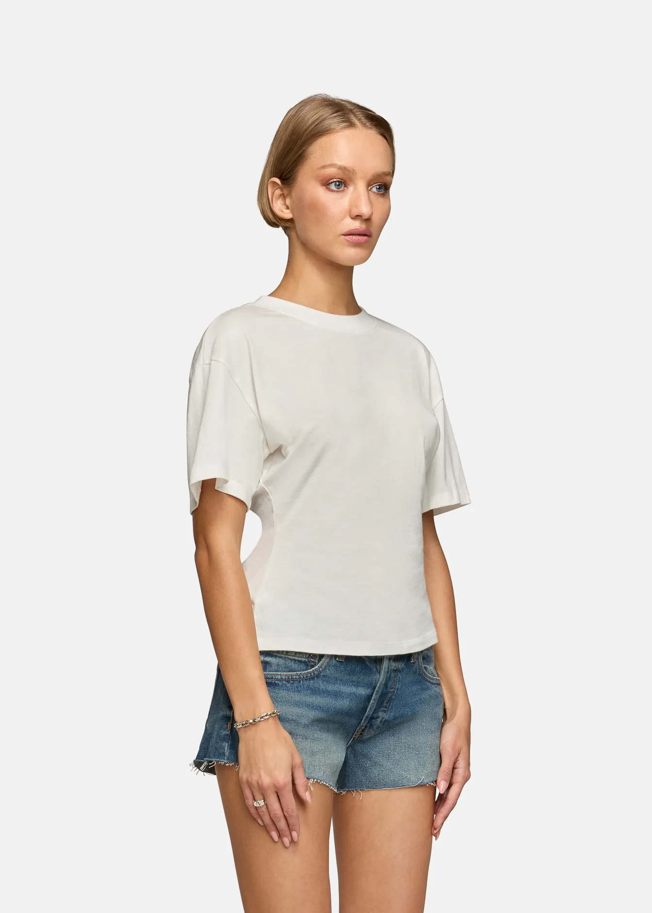 Eero Tee Lightweight White sold by EB Denim product image thumbnail 3