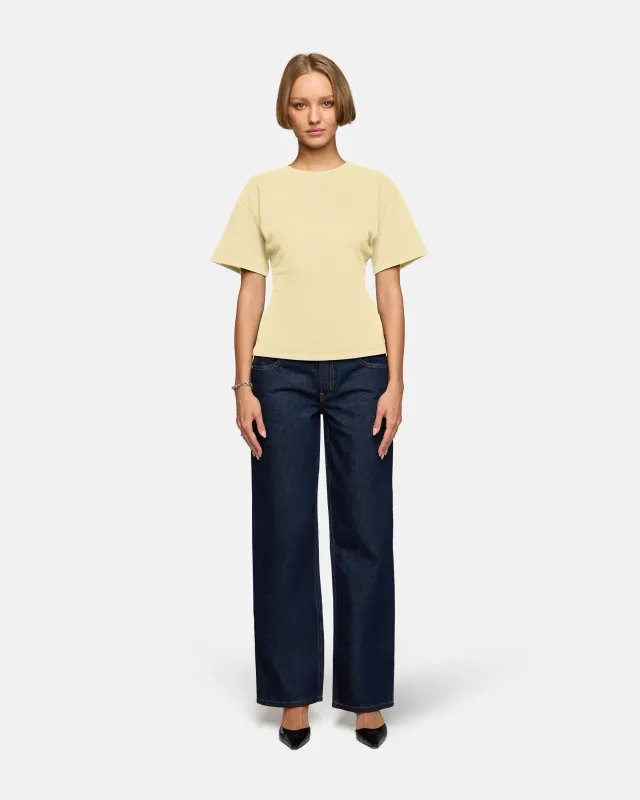 Eero Tee Butter Yellow sold by EB Denim