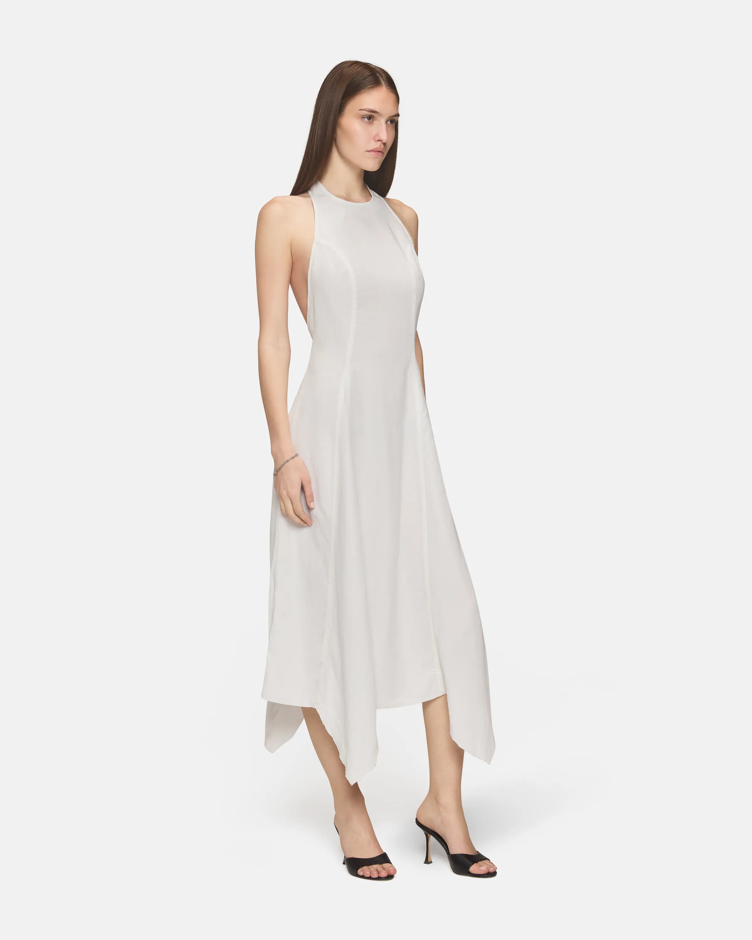 Stella Dress White Linen sold by EB Denim product image thumbnail 2