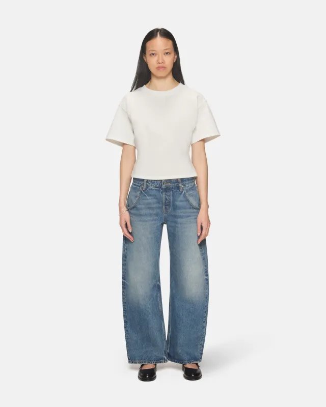 Enzo Cropped Mid Rise Barrel Nomad sold by EB Denim