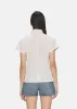 Rosie Short Sleeve Blouse White Linen sold by EB Denim