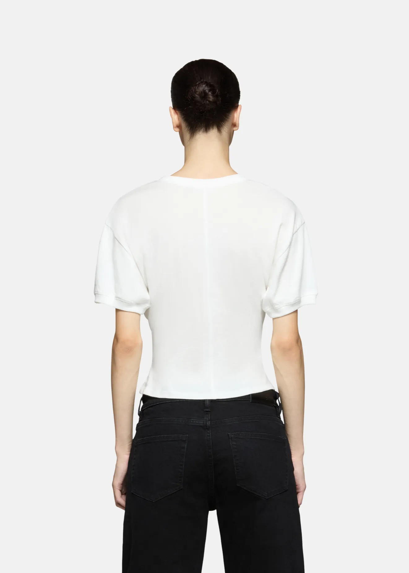 Eero Ringer Tee White sold by EB Denim product image thumbnail 3