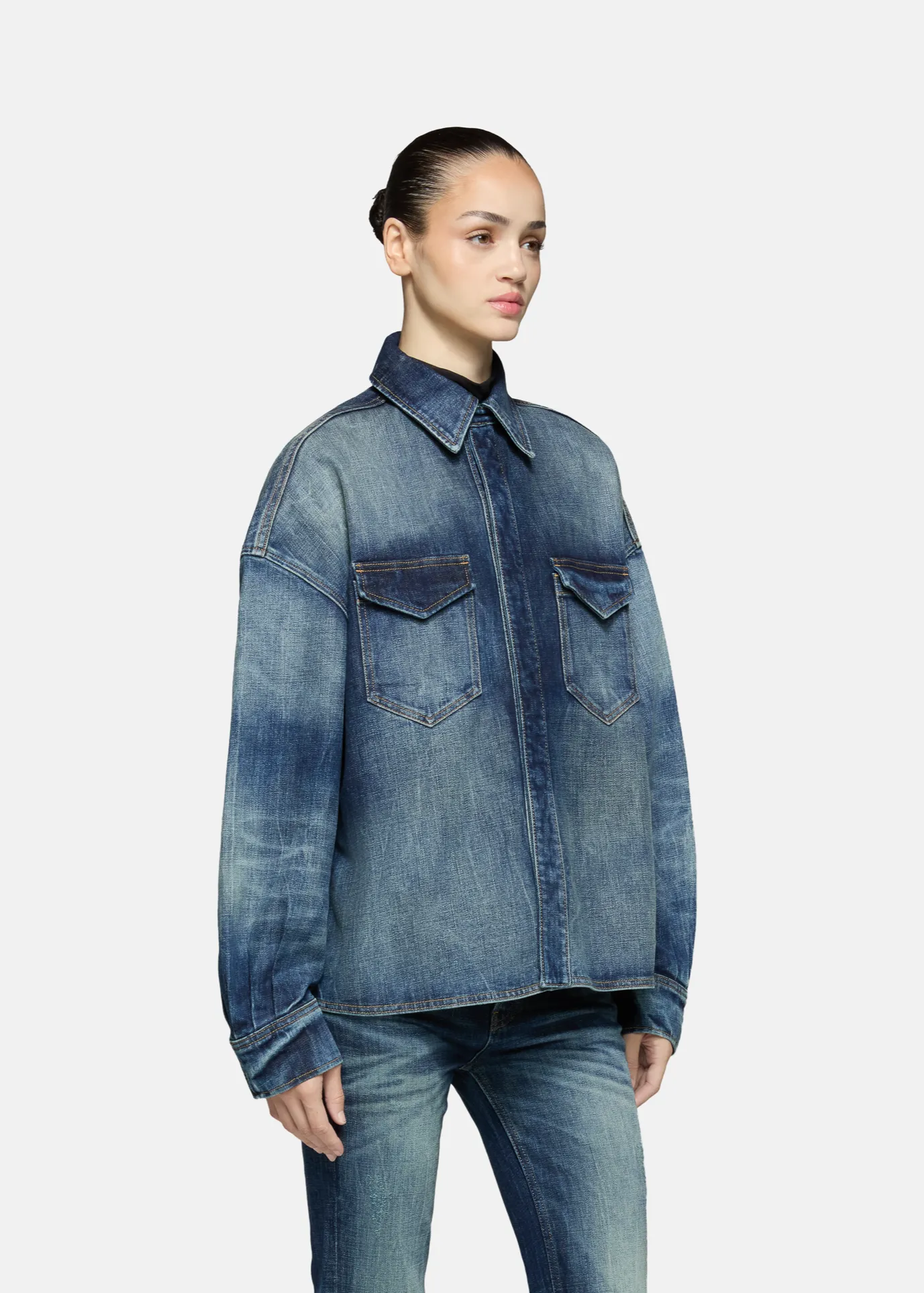 Daniele Shirt Jacket Suntory sold by EB Denim product image thumbnail 2