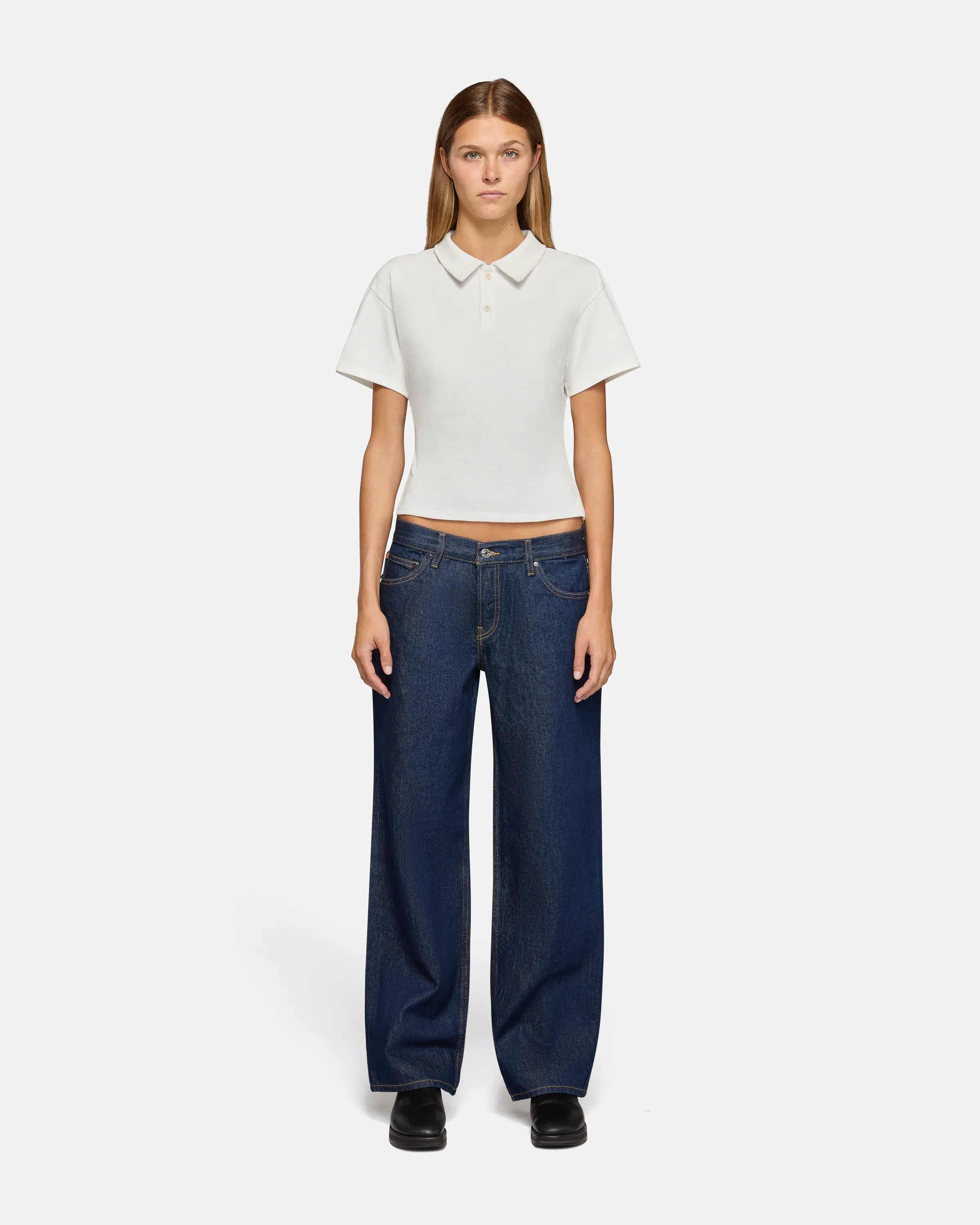 Eero Polo Tee White sold by EB Denim product image thumbnail 4